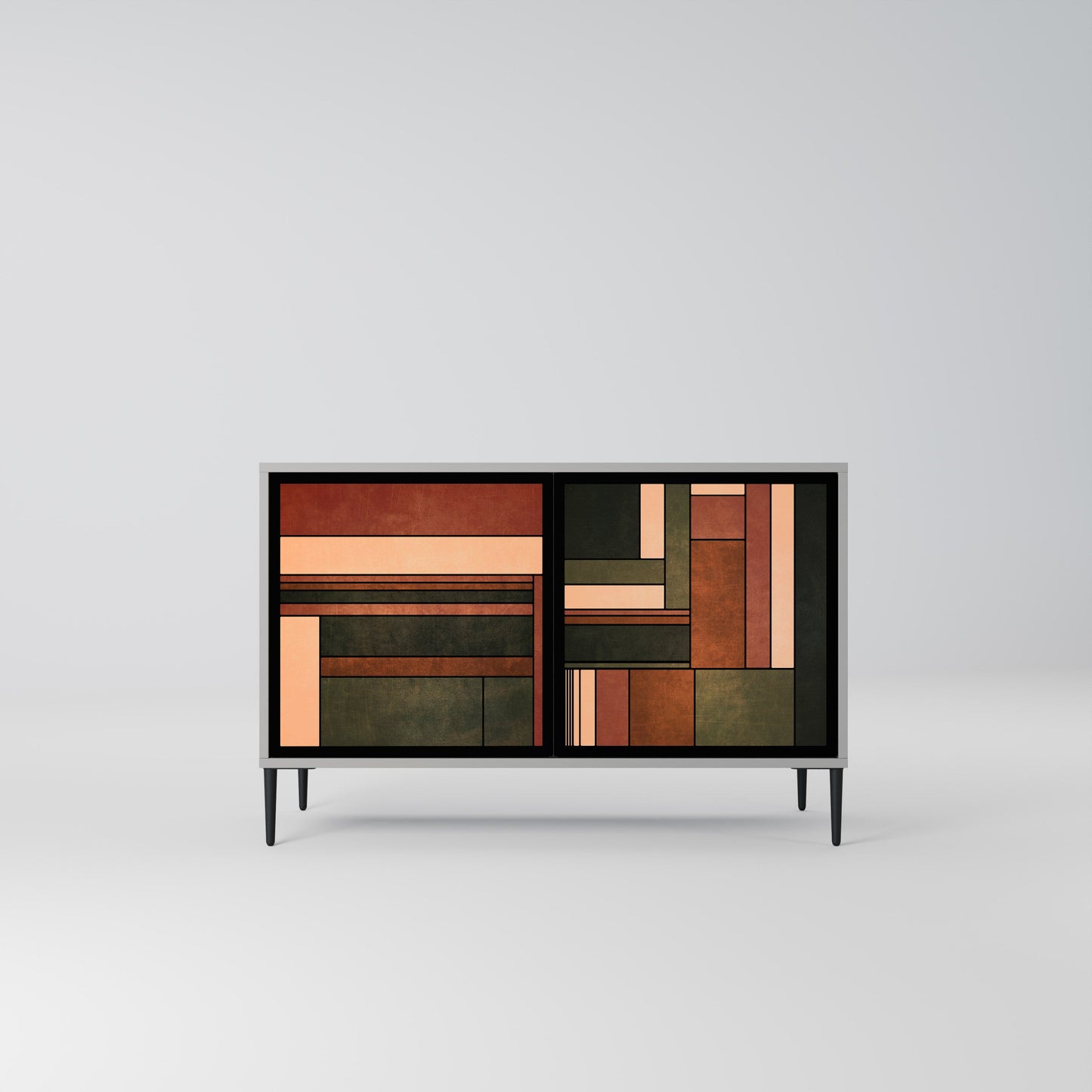 FIGURES OF NATURE 2-Door Sideboard in Grey Finish
