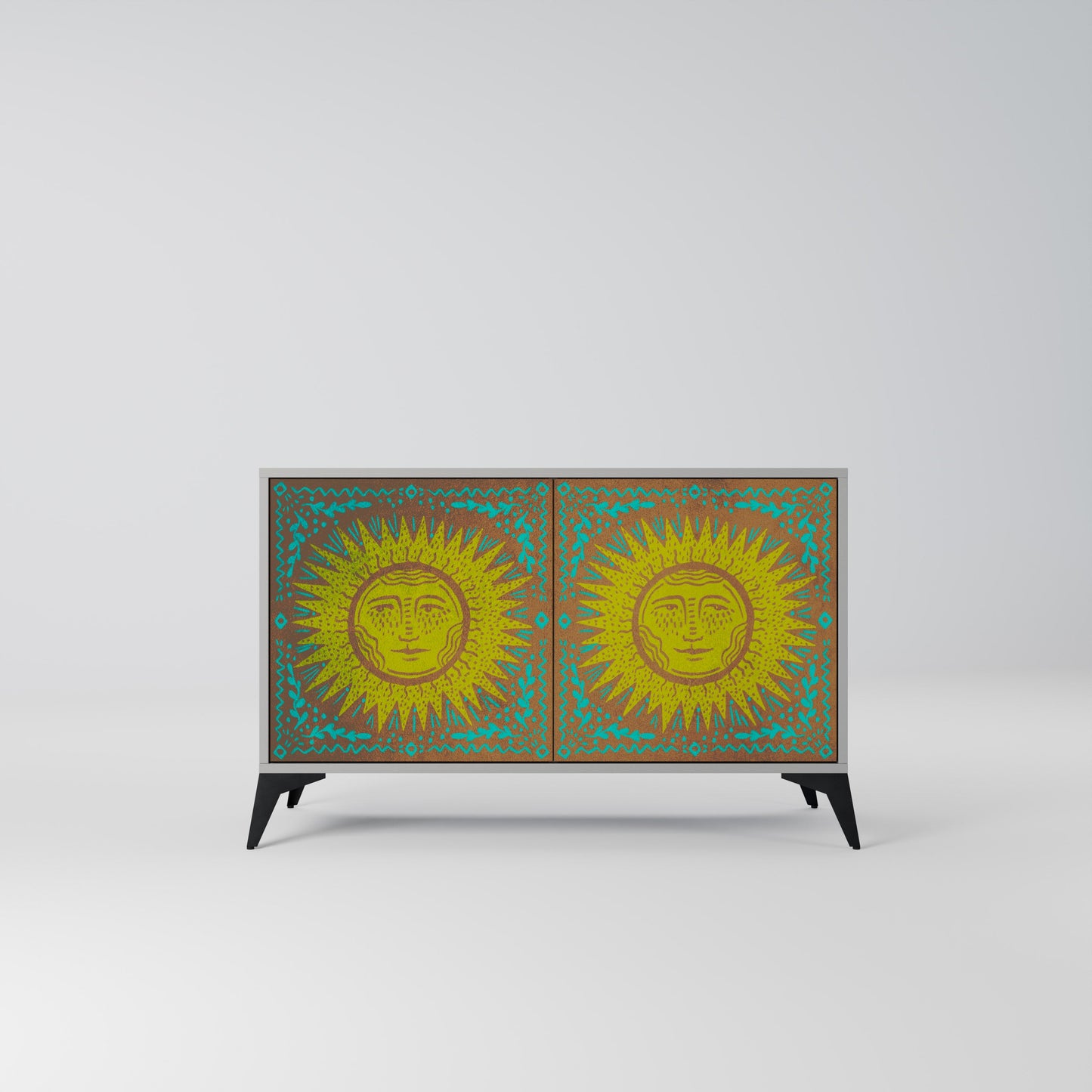 SUNSHINE EULOGY 2-Door Sideboard in Grey Finish