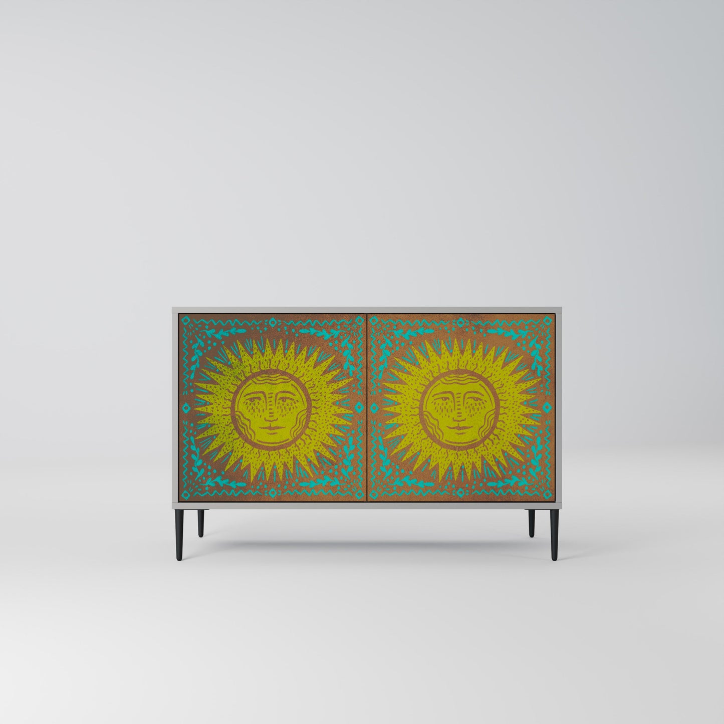 SUNSHINE EULOGY 2-Door Sideboard in Grey Finish