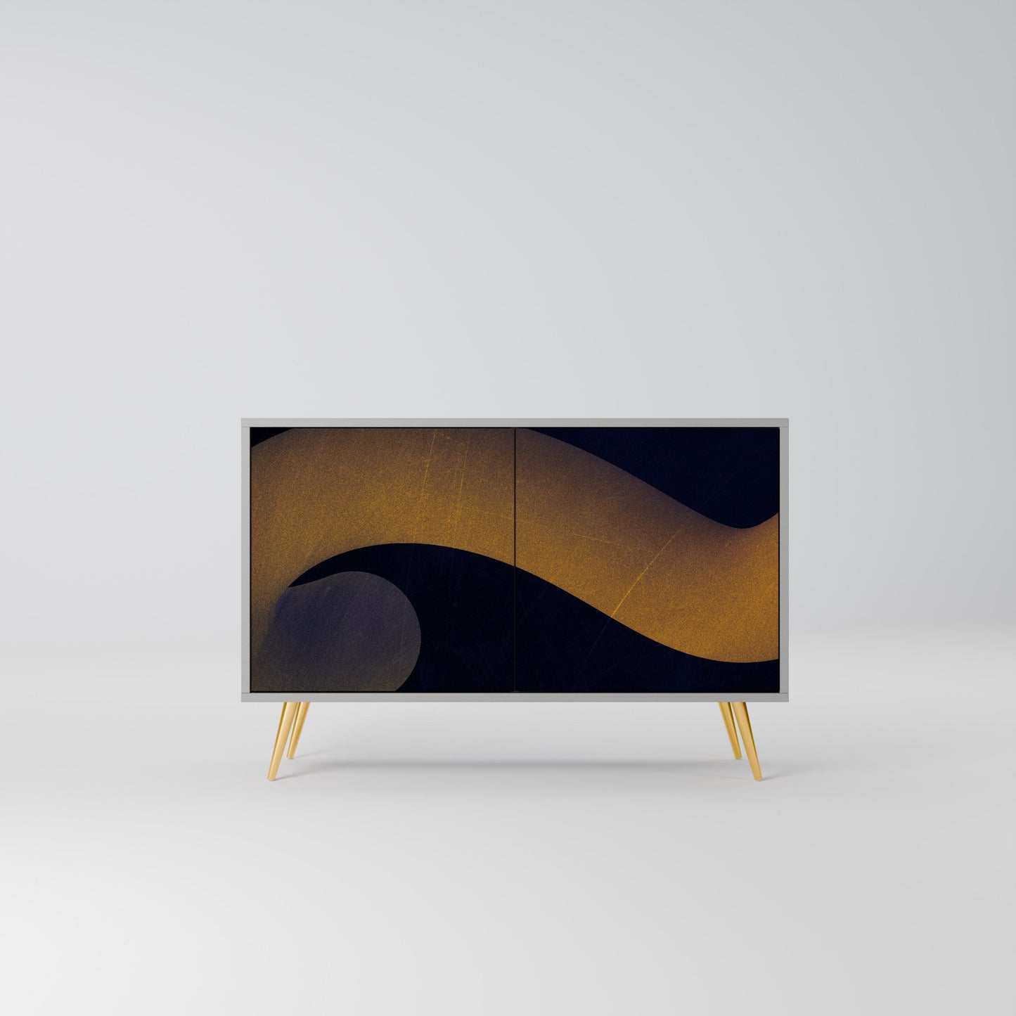 HOLLOW TIME 2-Door Sideboard in Grey Finish