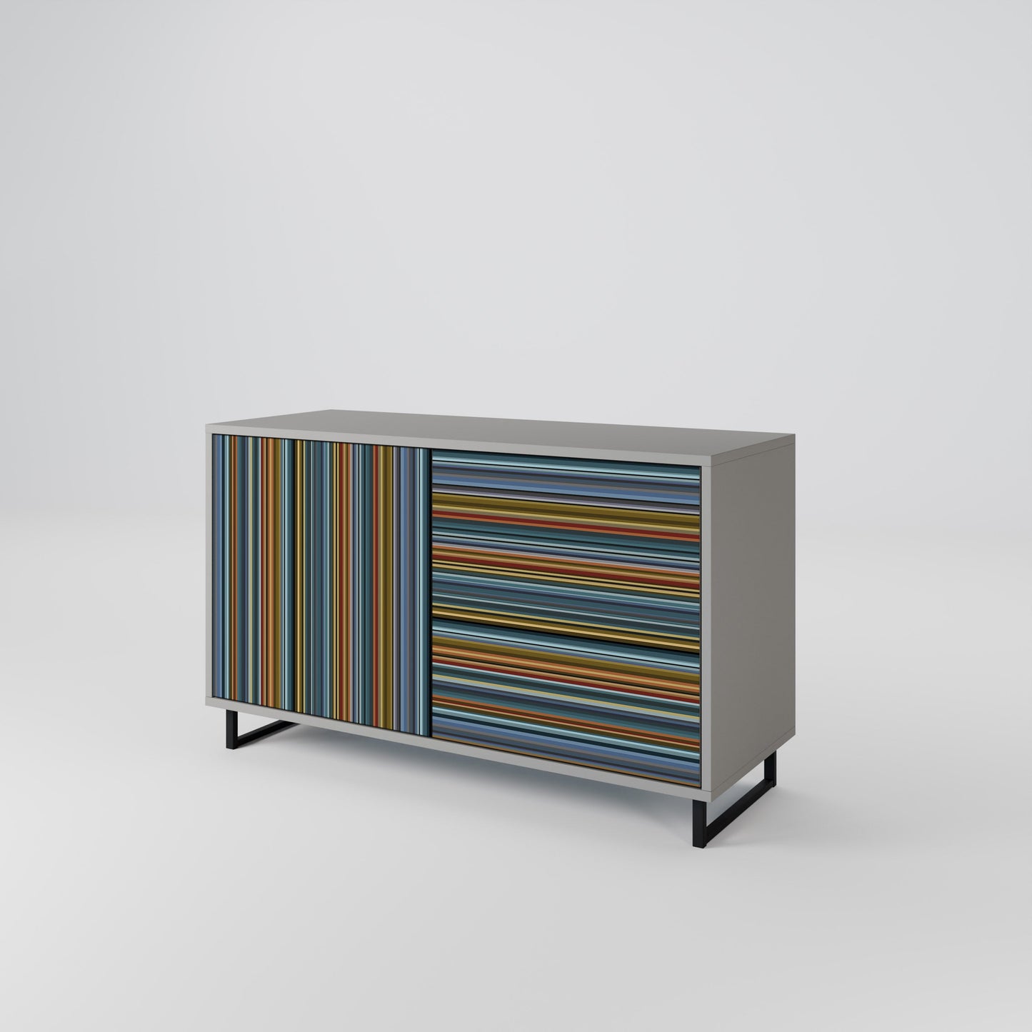LINEOUT SPECTRUM 2-Door Sideboard in Grey Finish