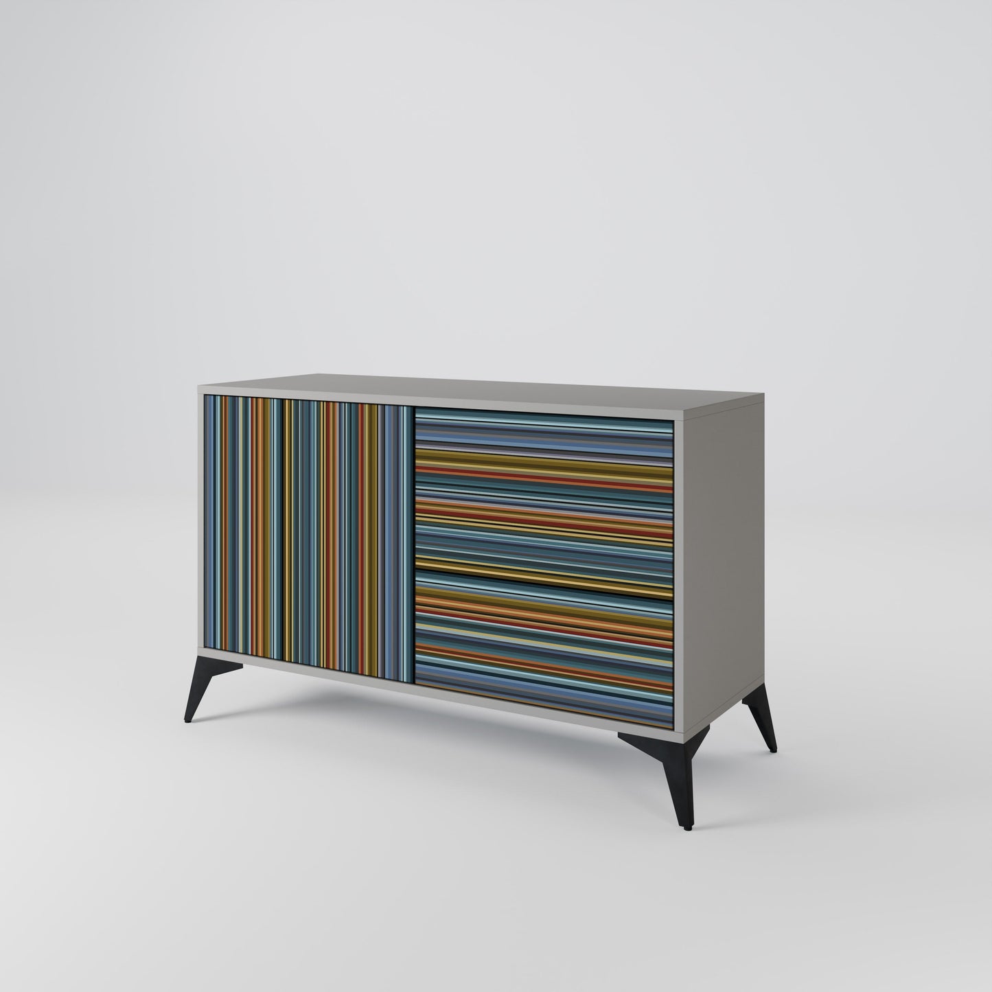 LINEOUT SPECTRUM 2-Door Sideboard in Grey Finish
