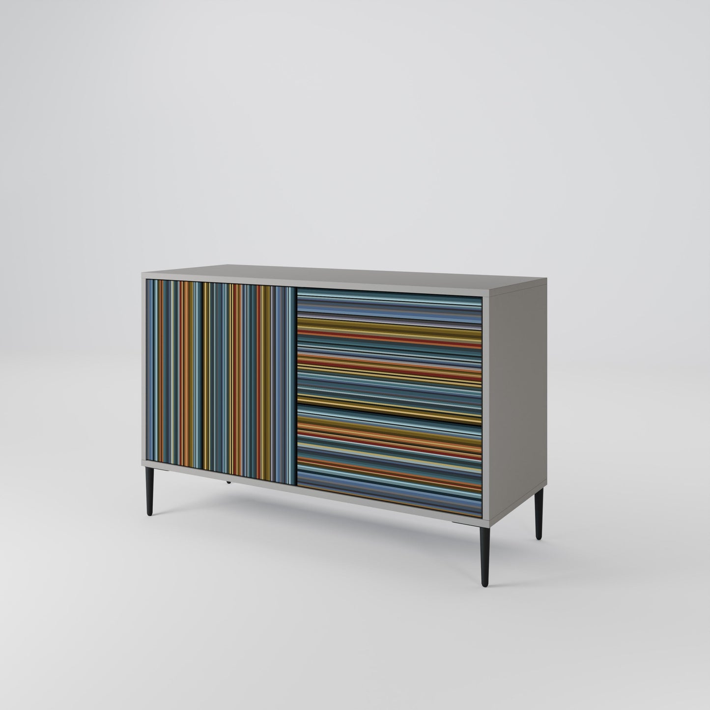 LINEOUT SPECTRUM 2-Door Sideboard in Grey Finish