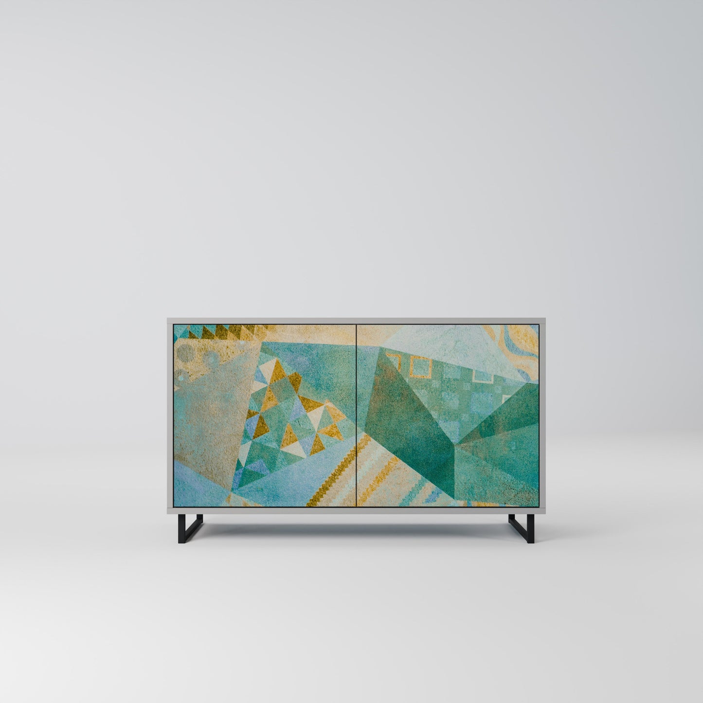 SPECTRUM SPLENDOR 2-Door Sideboard in Grey Finish