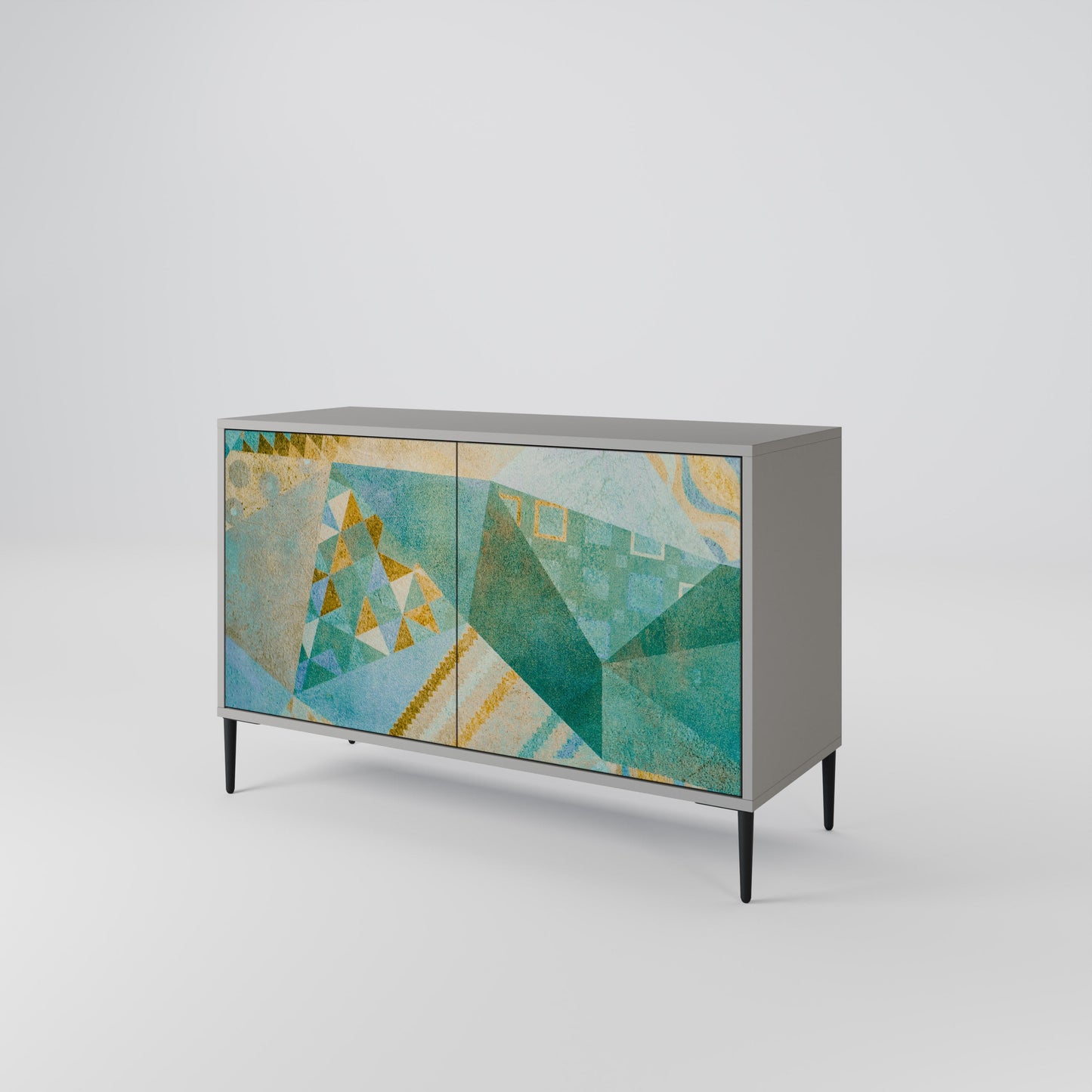 SPECTRUM SPLENDOR 2-Door Sideboard in Grey Finish