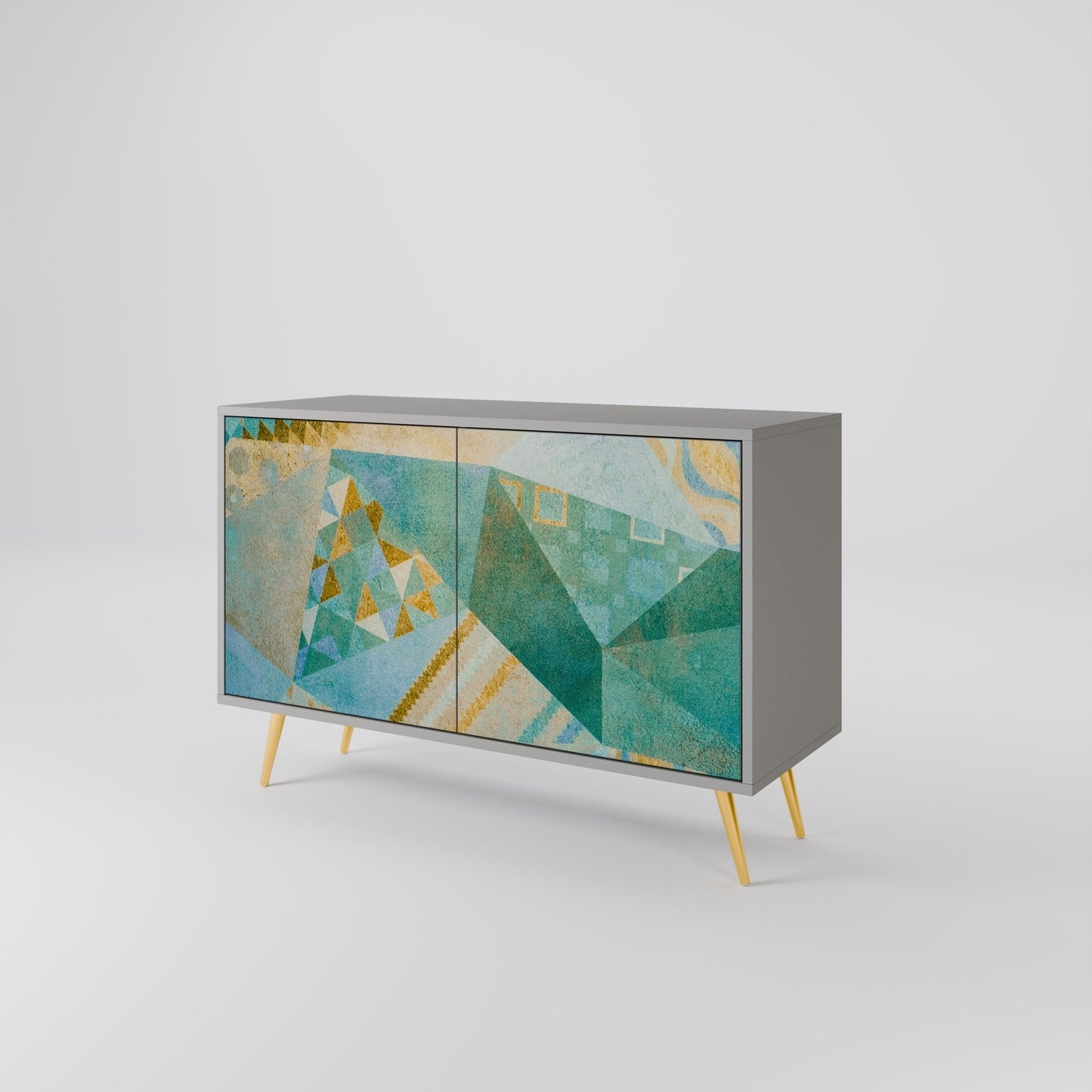 SPECTRUM SPLENDOR 2-Door Sideboard in Grey Finish