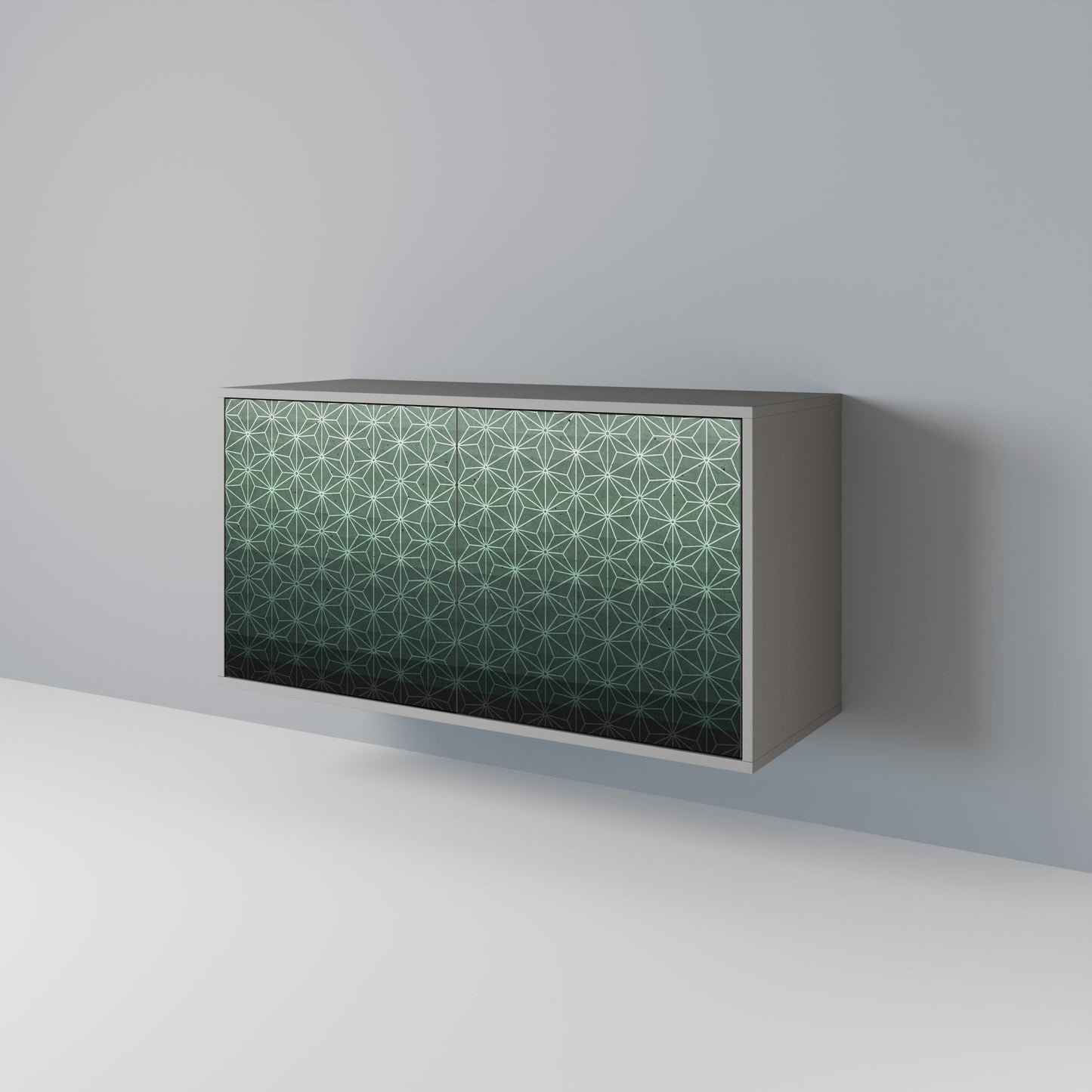 ORNAMENTAL GLIMMER 2-Door Sideboard in Grey Finish