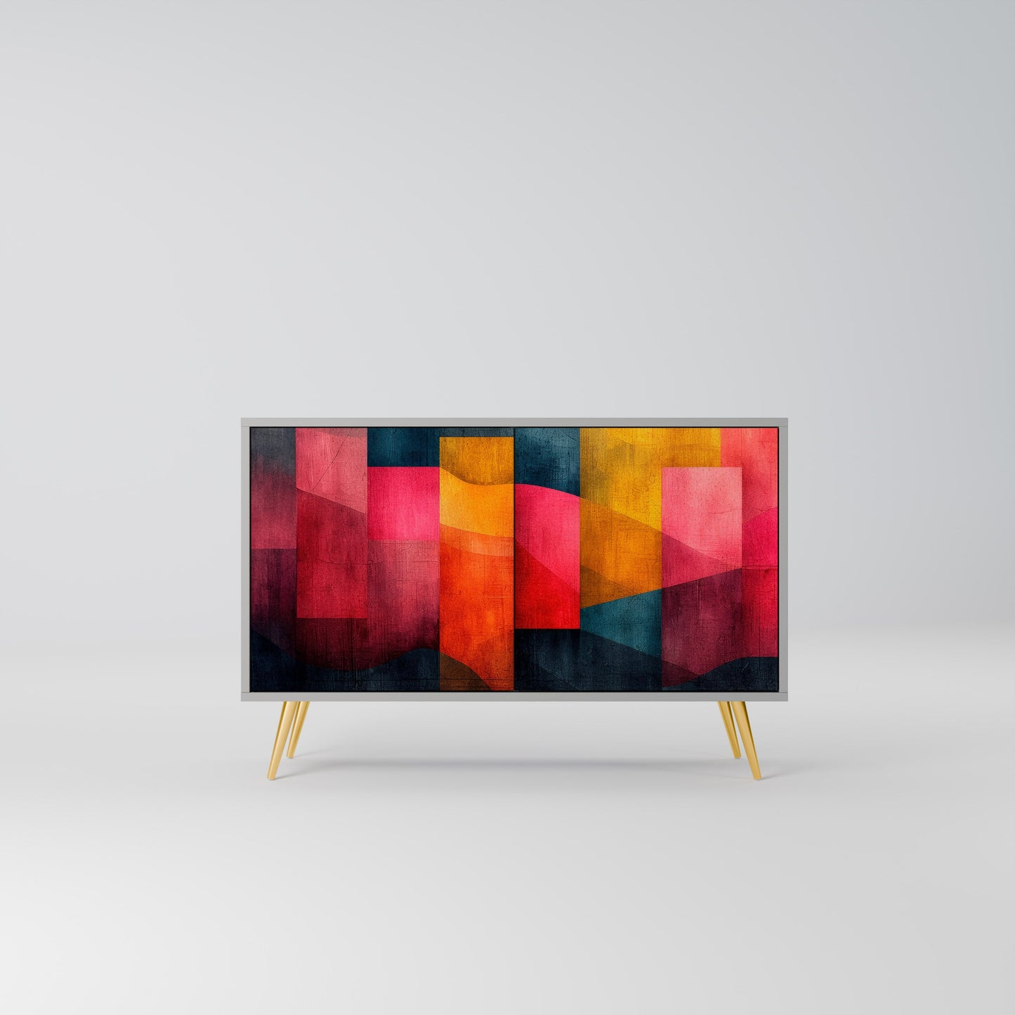 COLORFUL SOUNDS 2-Door Sideboard in Grey Finish