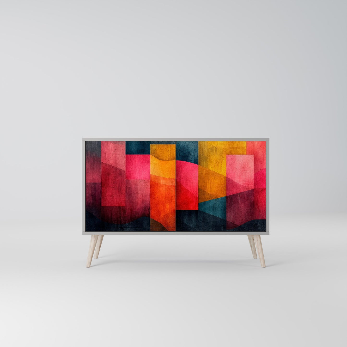 COLORFUL SOUNDS 2-Door Sideboard in Grey Finish
