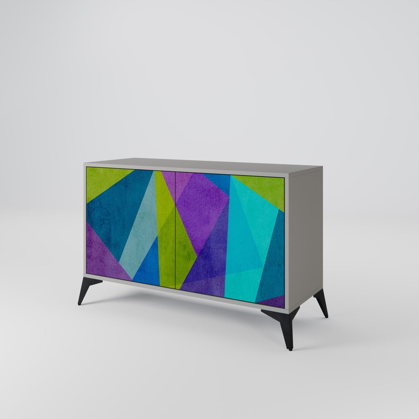 COLD SHOWCASE 2-Door Sideboard in Grey Finish