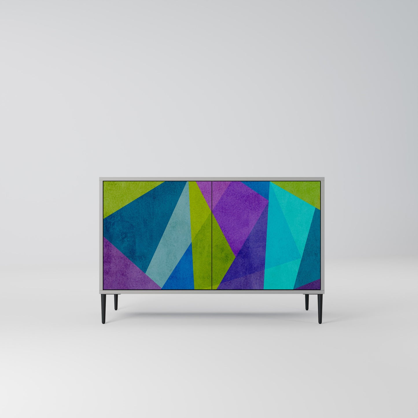 COLD SHOWCASE 2-Door Sideboard in Grey Finish
