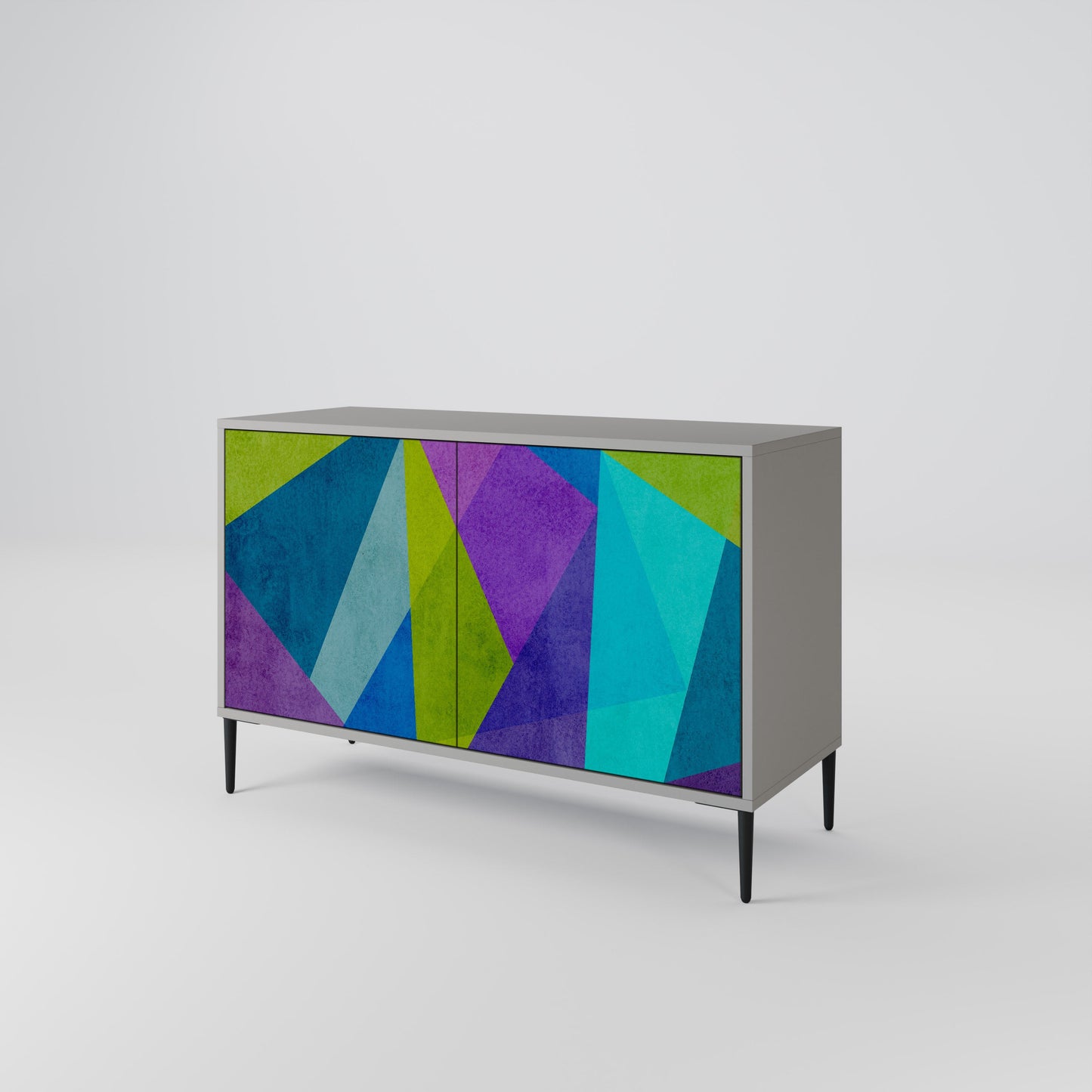 COLD SHOWCASE 2-Door Sideboard in Grey Finish