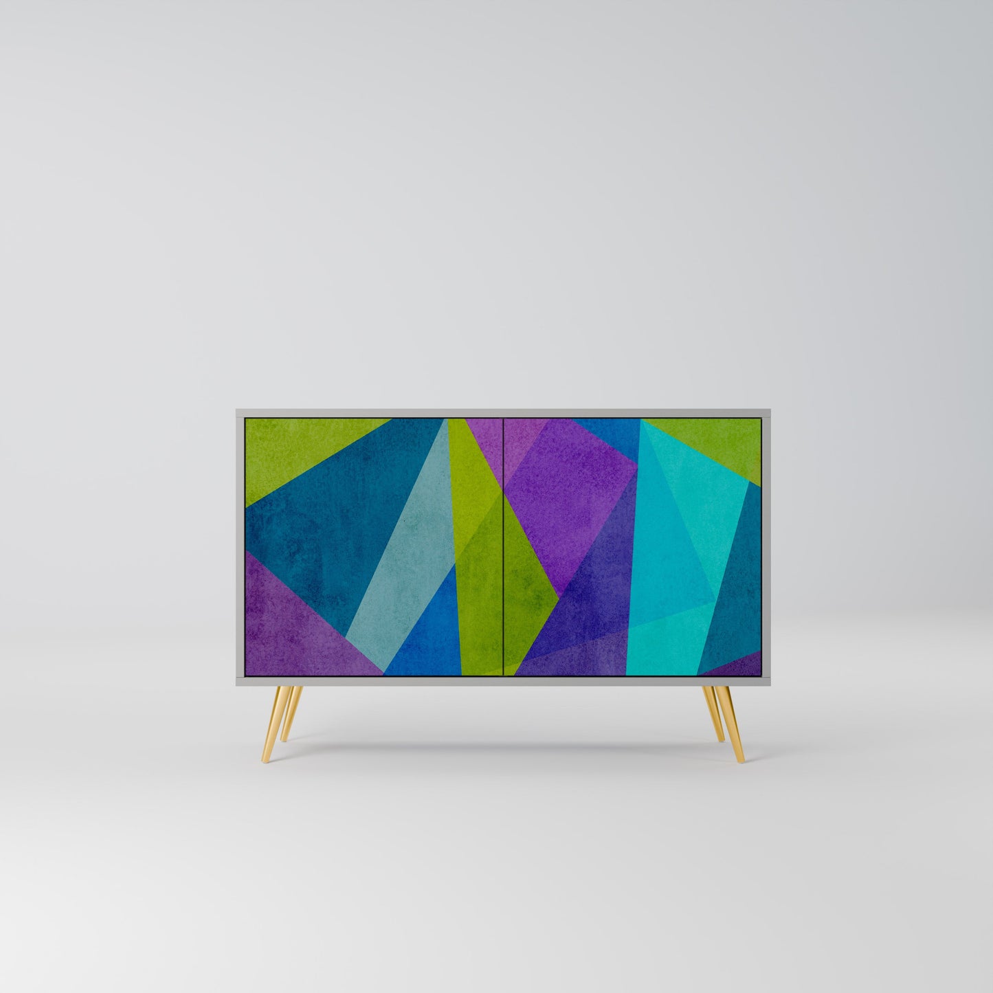 COLD SHOWCASE 2-Door Sideboard in Grey Finish