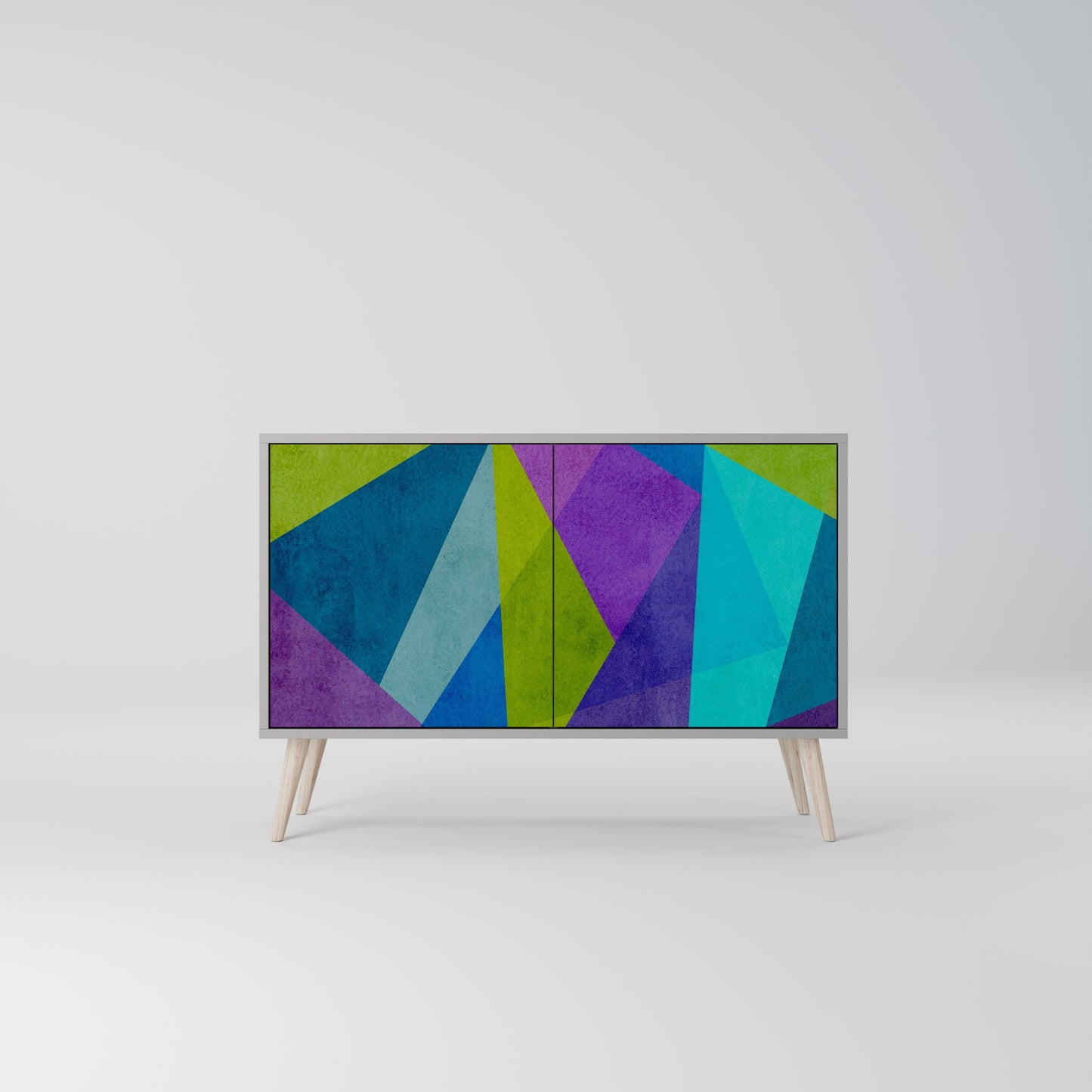 COLD SHOWCASE 2-Door Sideboard in Grey Finish