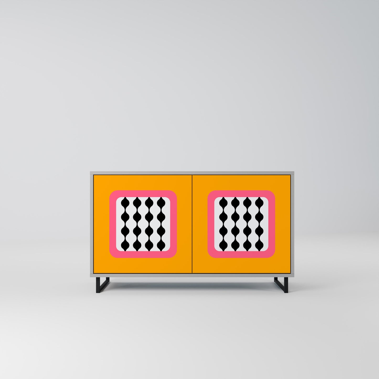 TEARS IN HEAVEN 2-Door Sideboard in Grey Finish