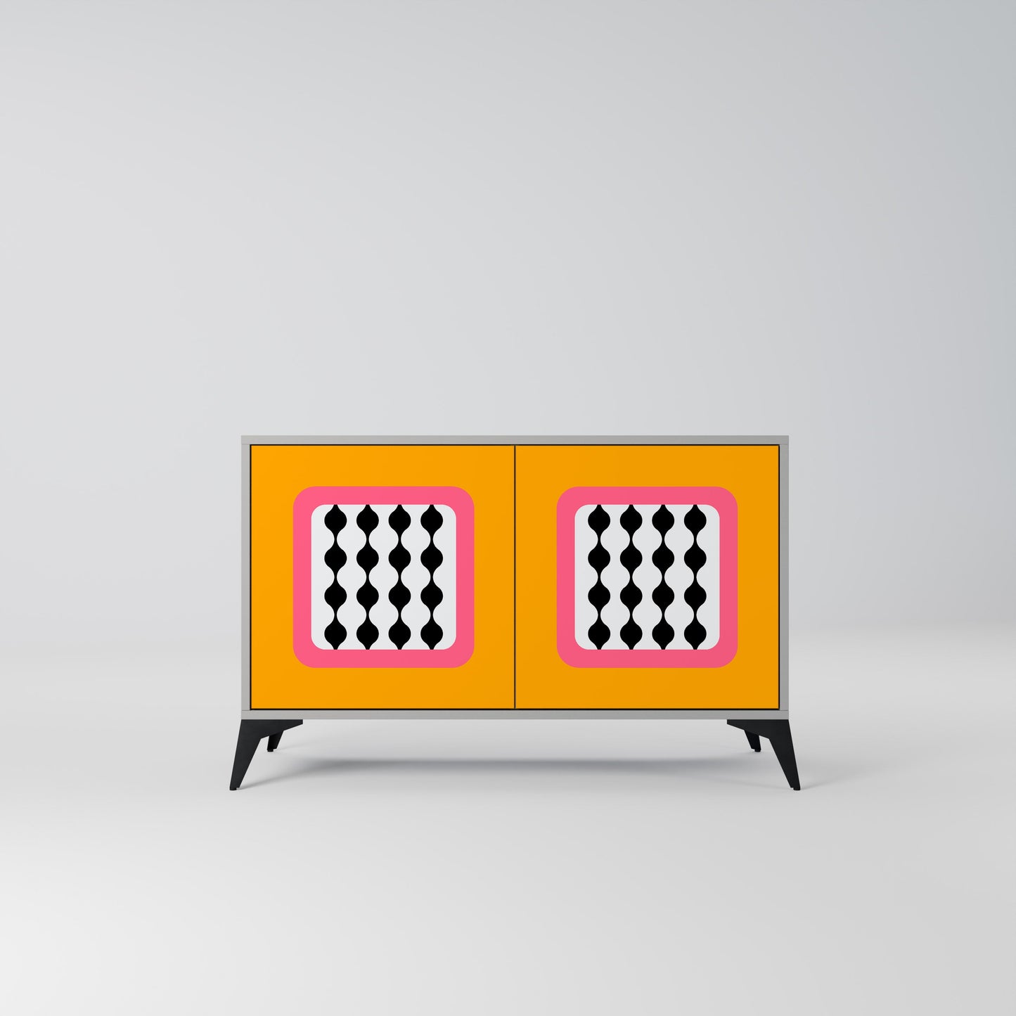 TEARS IN HEAVEN 2-Door Sideboard in Grey Finish