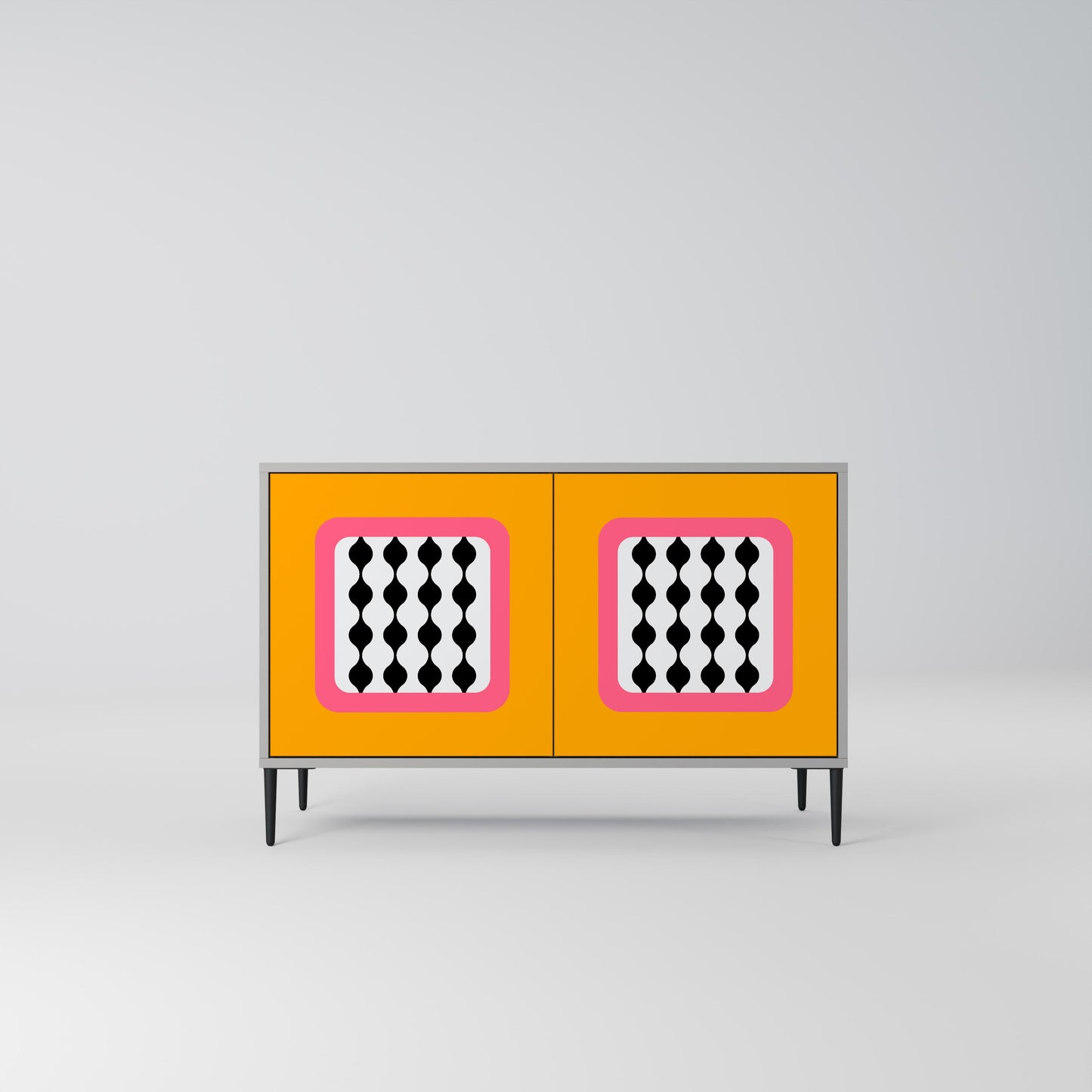 TEARS IN HEAVEN 2-Door Sideboard in Grey Finish