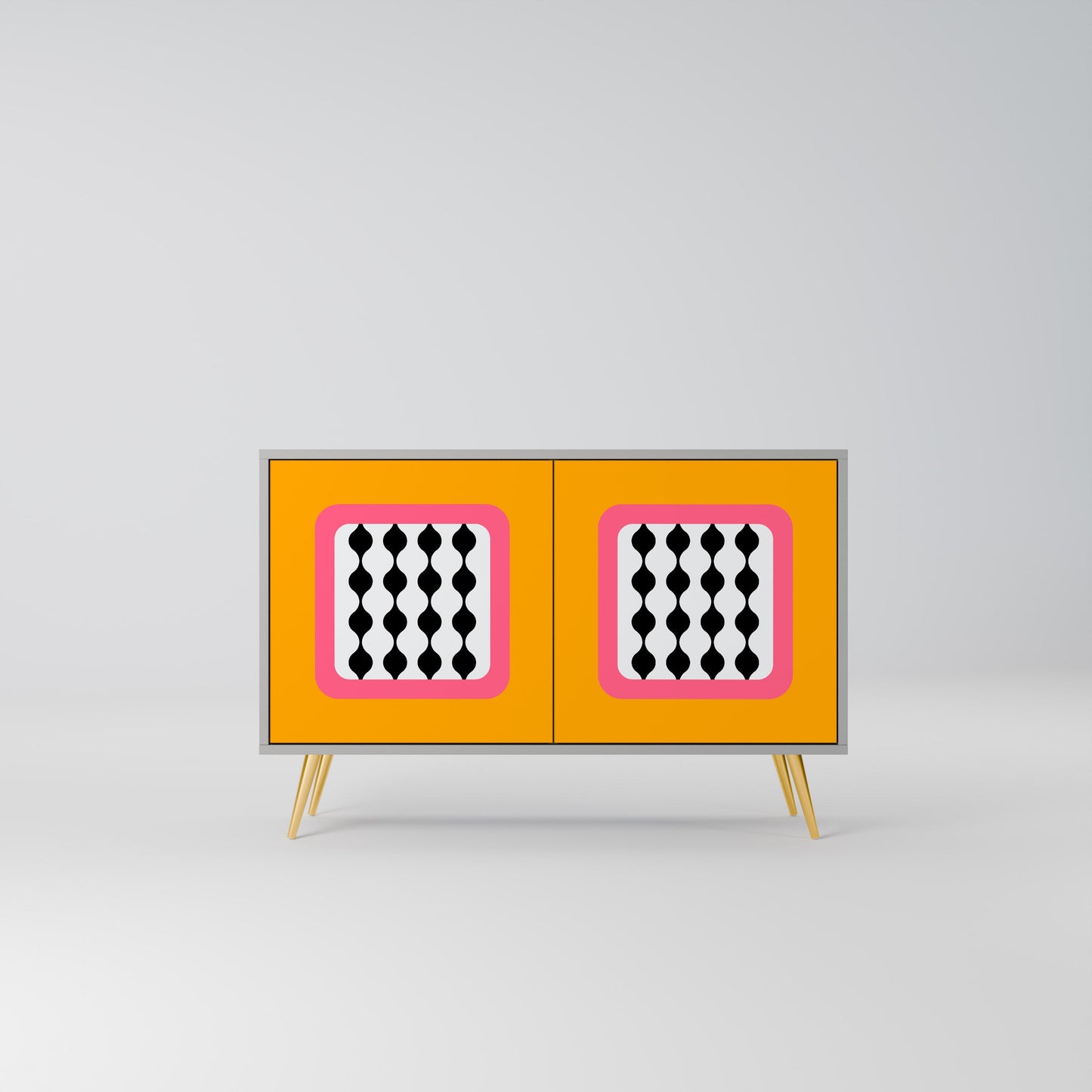 TEARS IN HEAVEN 2-Door Sideboard in Grey Finish