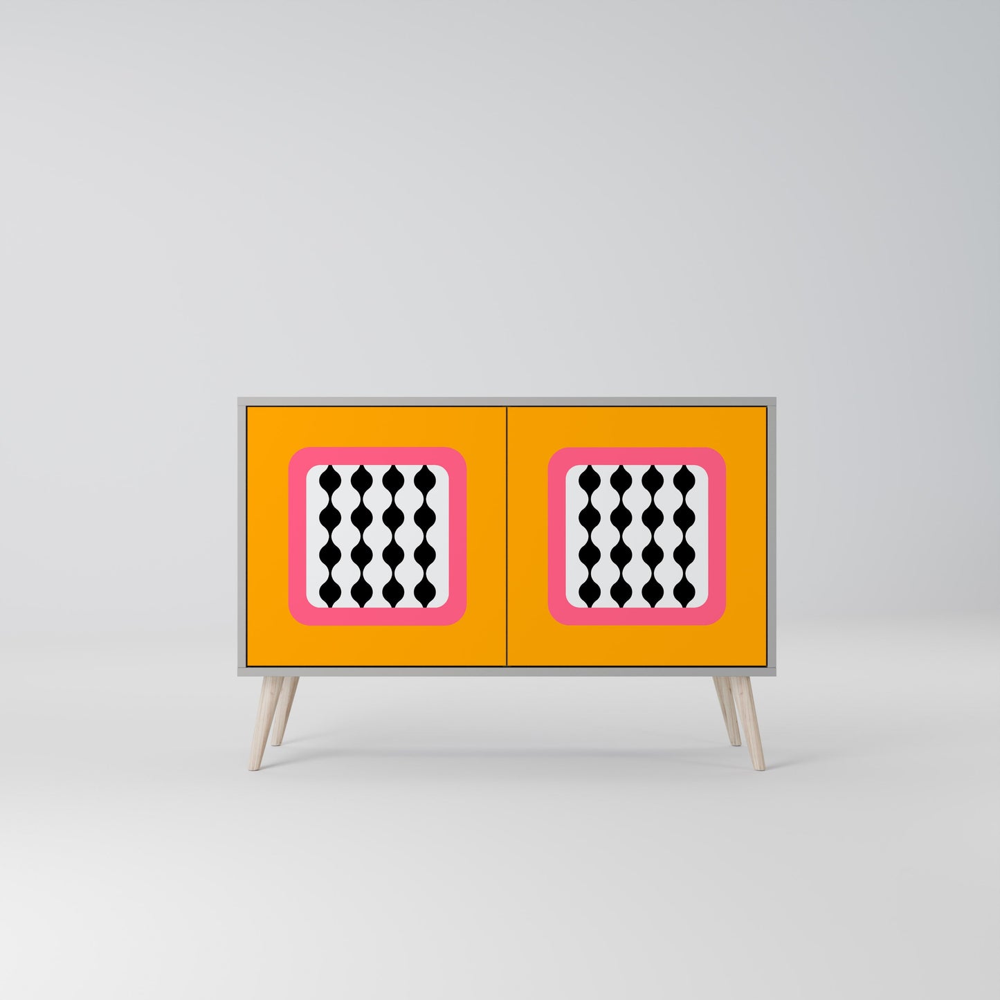 TEARS IN HEAVEN 2-Door Sideboard in Grey Finish