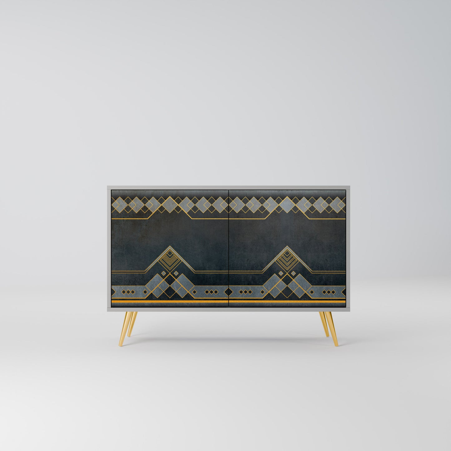 Credenza a 2 ante ROYAL ORDINARINESS in finitura grigia