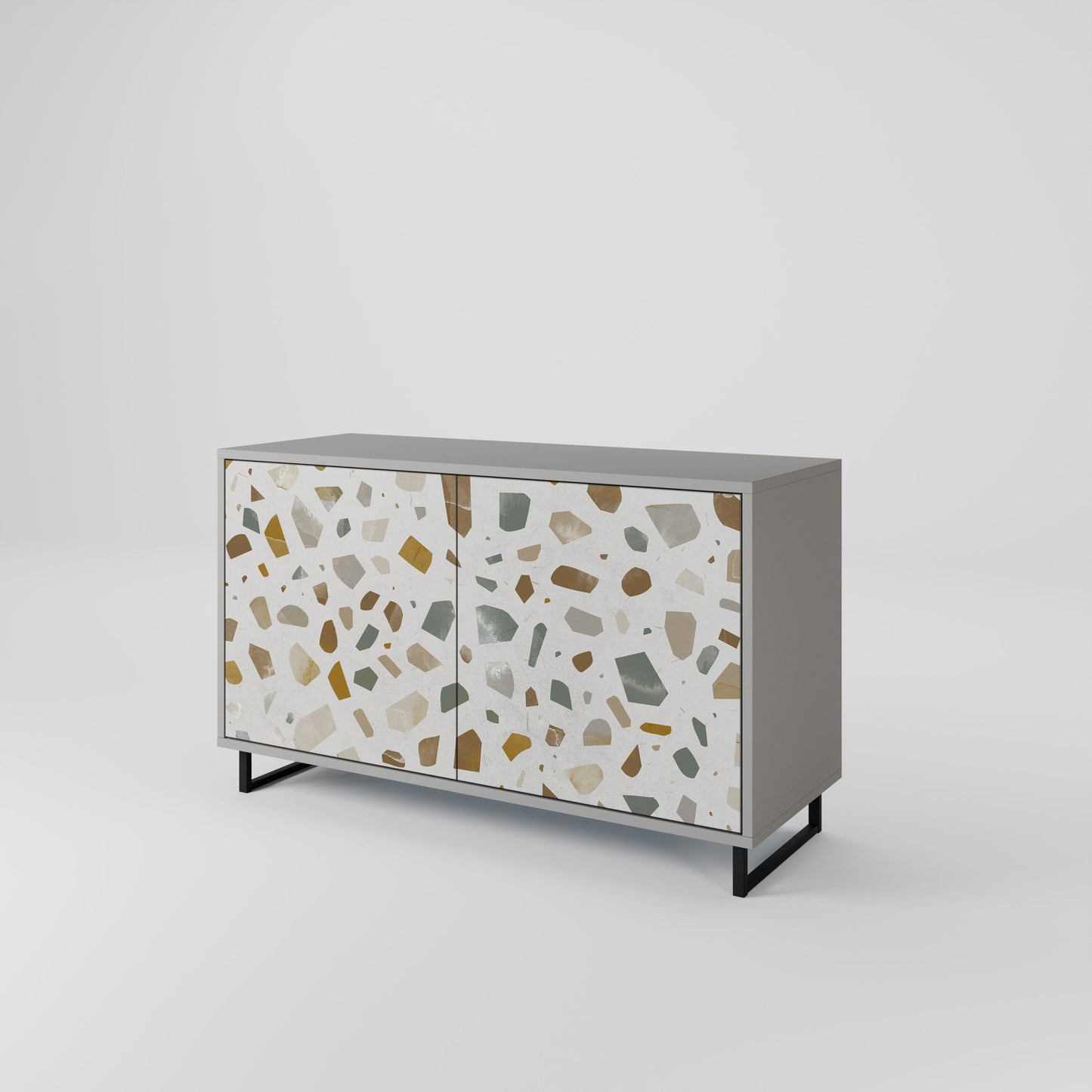 PIECES OF TOMORROW 2-Door Sideboard in Grey Finish