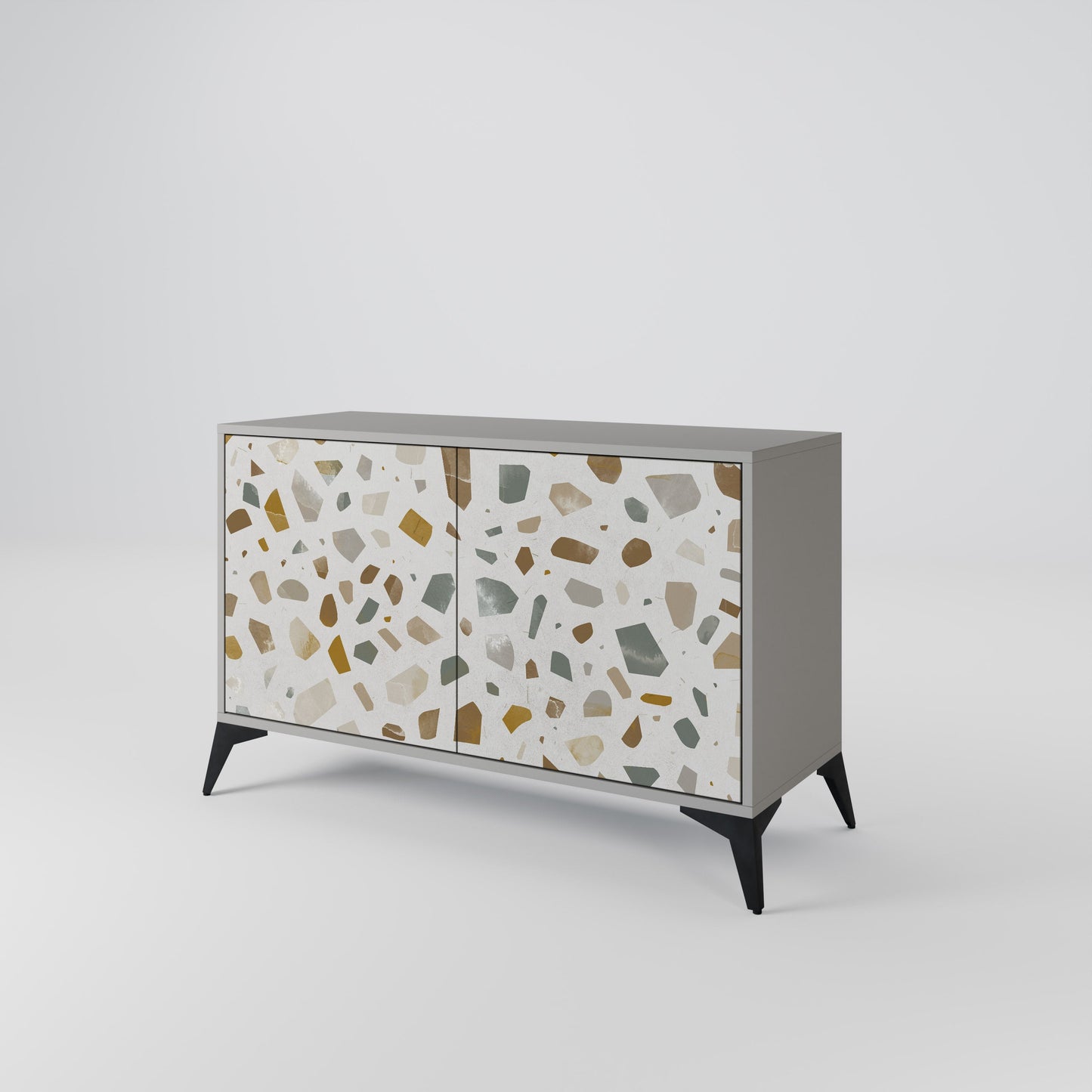 PIECES OF TOMORROW 2-Door Sideboard in Grey Finish