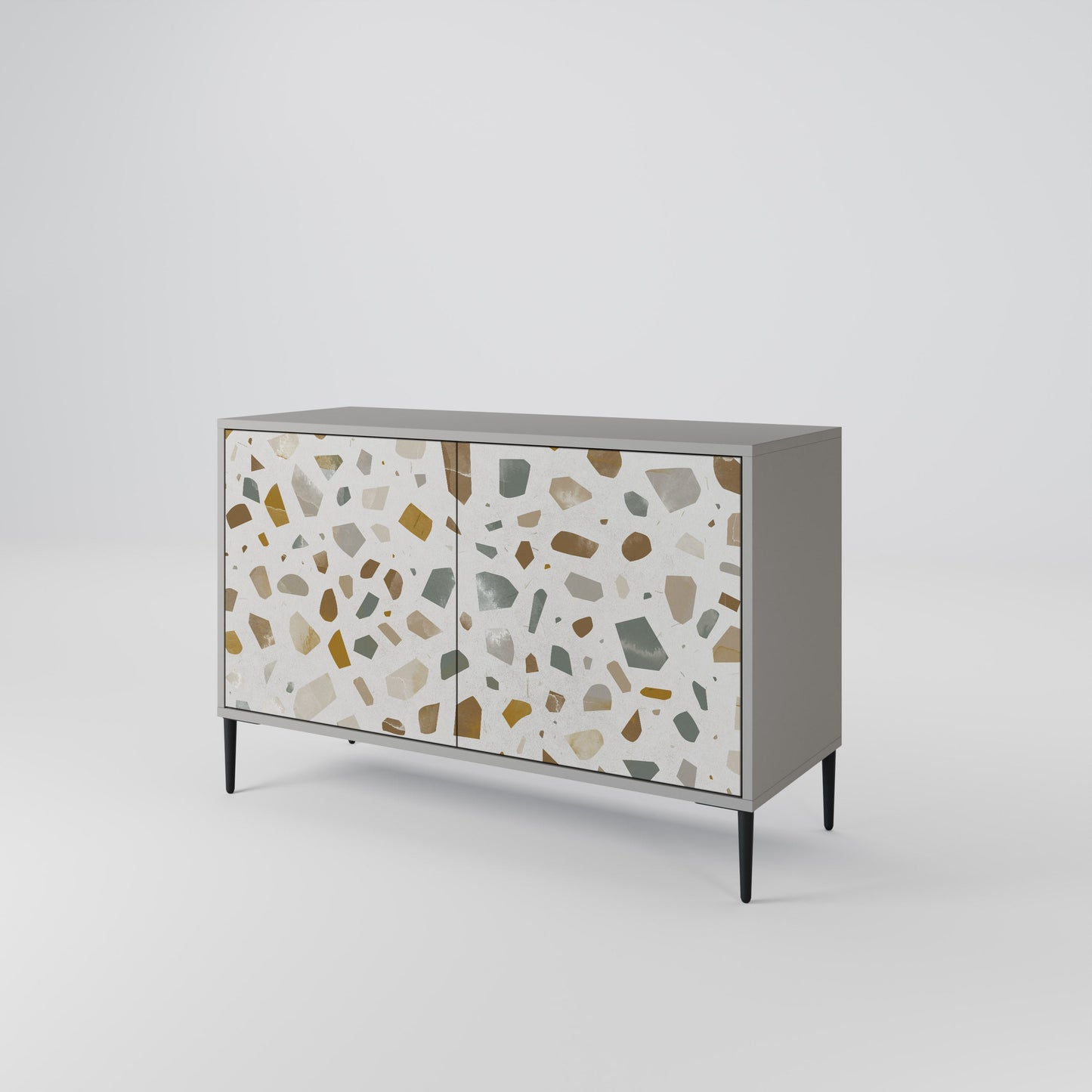 PIECES OF TOMORROW 2-Door Sideboard in Grey Finish