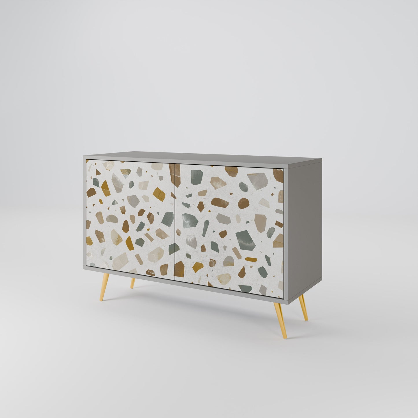 PIECES OF TOMORROW 2-Door Sideboard in Grey Finish