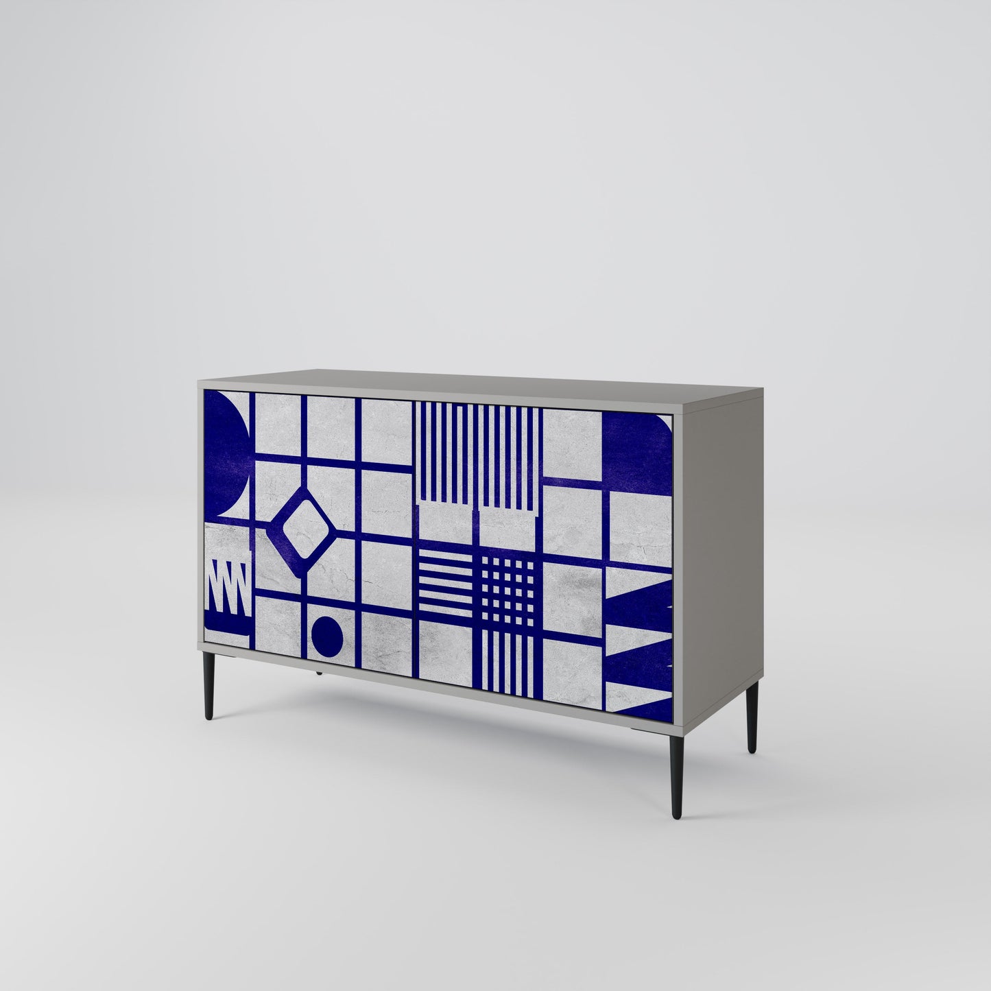 THE RIGHT PLACES 2-Door Sideboard in Grey Finish
