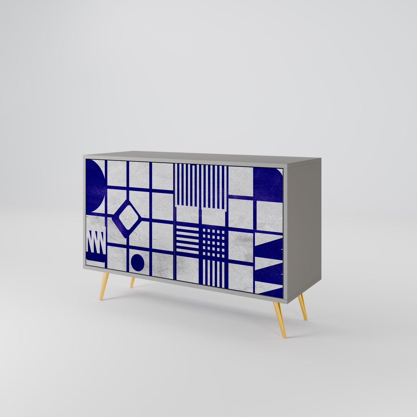 THE RIGHT PLACES 2-Door Sideboard in Grey Finish