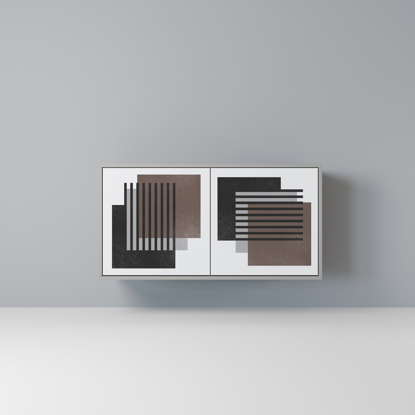 SHADOW SYNCHRONY 2-Door Sideboard in Grey Finish