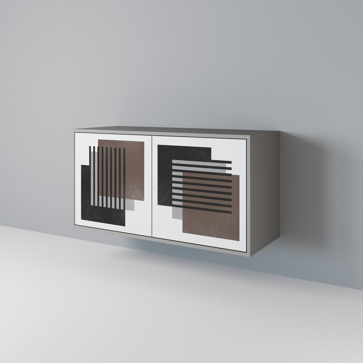 SHADOW SYNCHRONY 2-Door Sideboard in Grey Finish