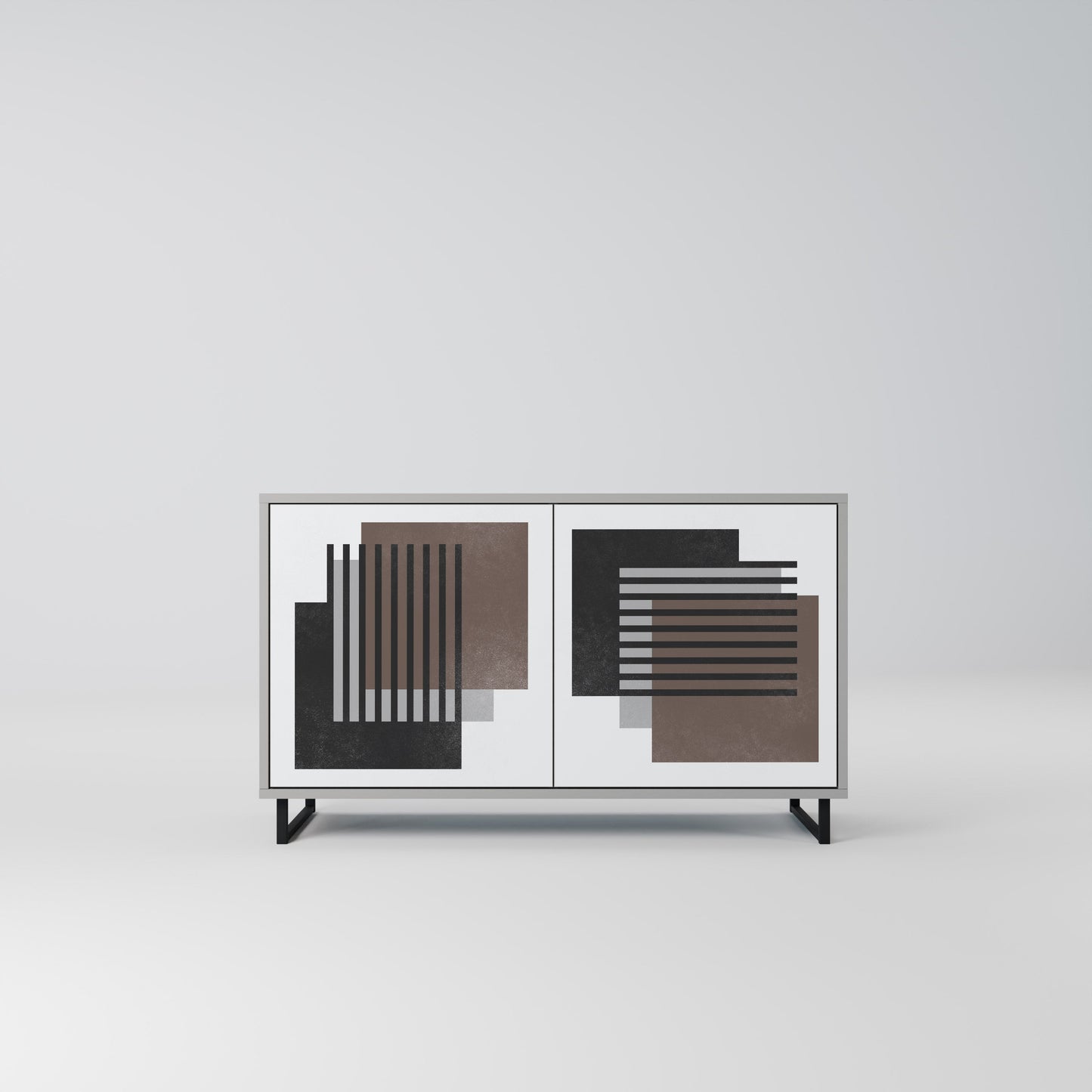 SHADOW SYNCHRONY 2-Door Sideboard in Grey Finish