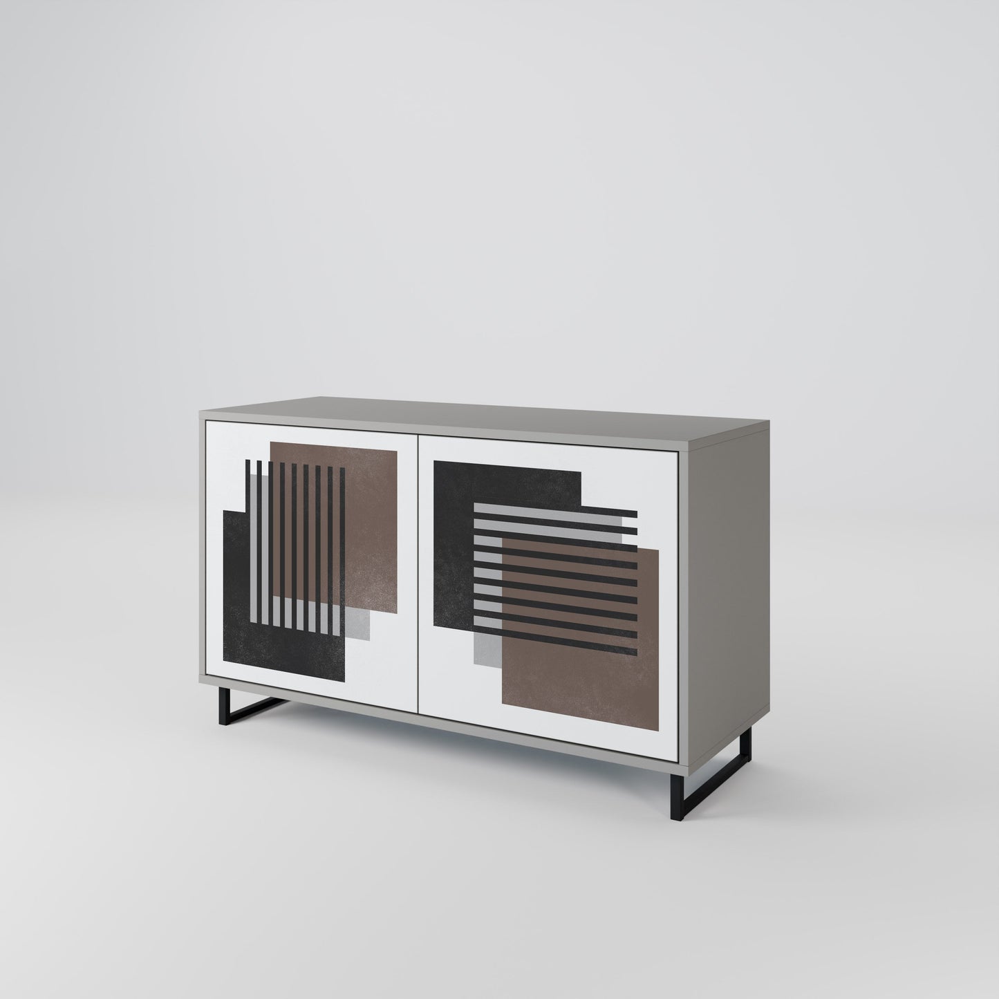 SHADOW SYNCHRONY 2-Door Sideboard in Grey Finish