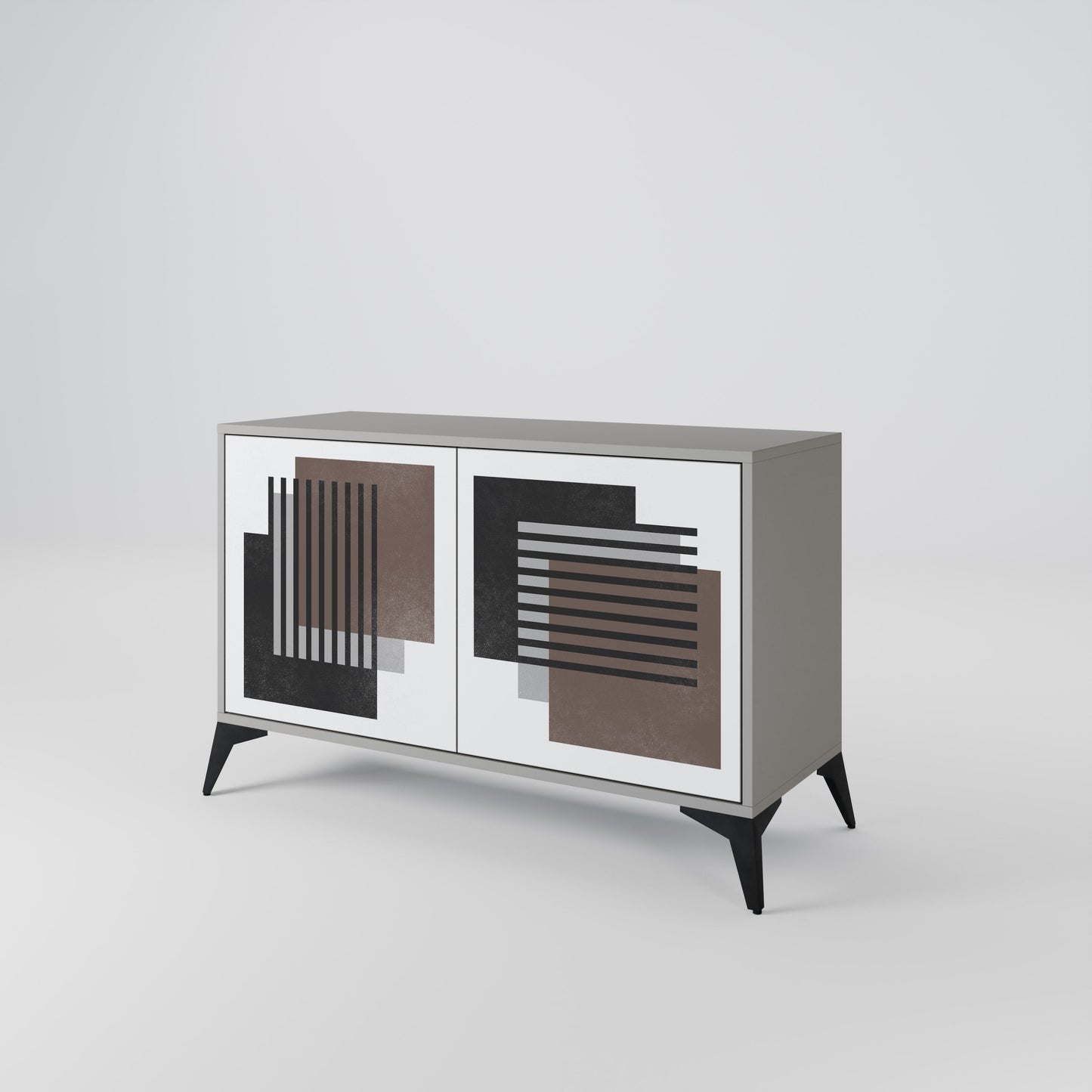SHADOW SYNCHRONY 2-Door Sideboard in Grey Finish