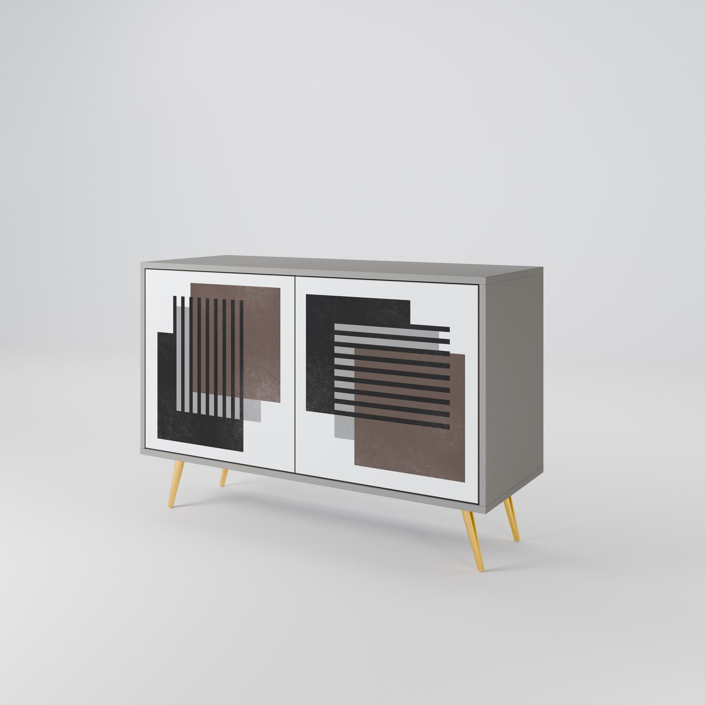 SHADOW SYNCHRONY 2-Door Sideboard in Grey Finish