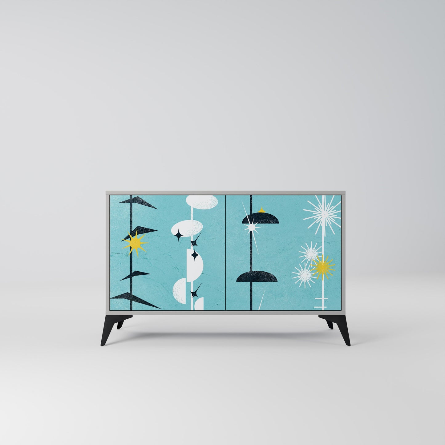 PATHS TO HAPPINESS 2-Door Sideboard in Grey Finish