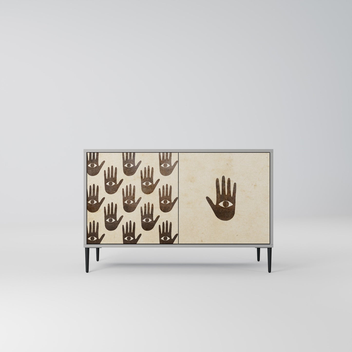 VEDI ALTRO Credenza a 2 ante in finitura grigia