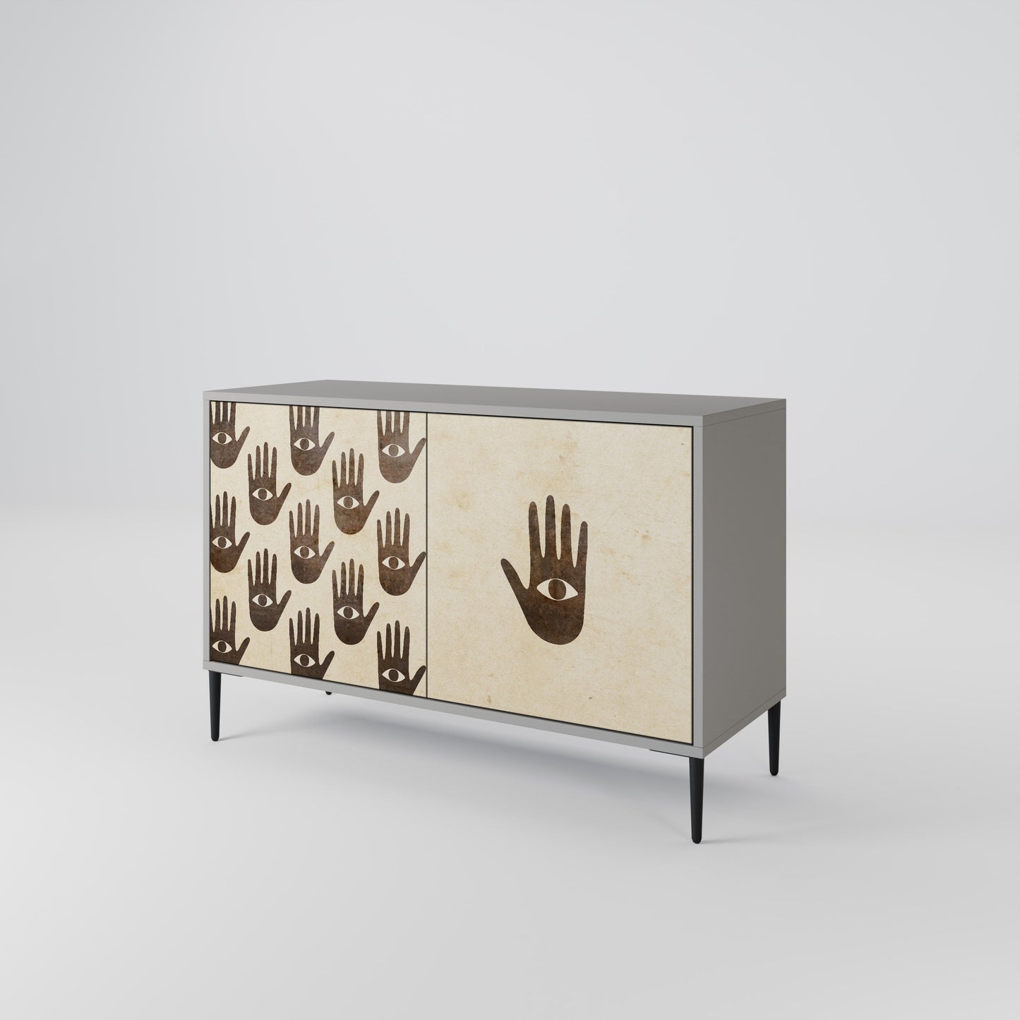 VEDI ALTRO Credenza a 2 ante in finitura grigia