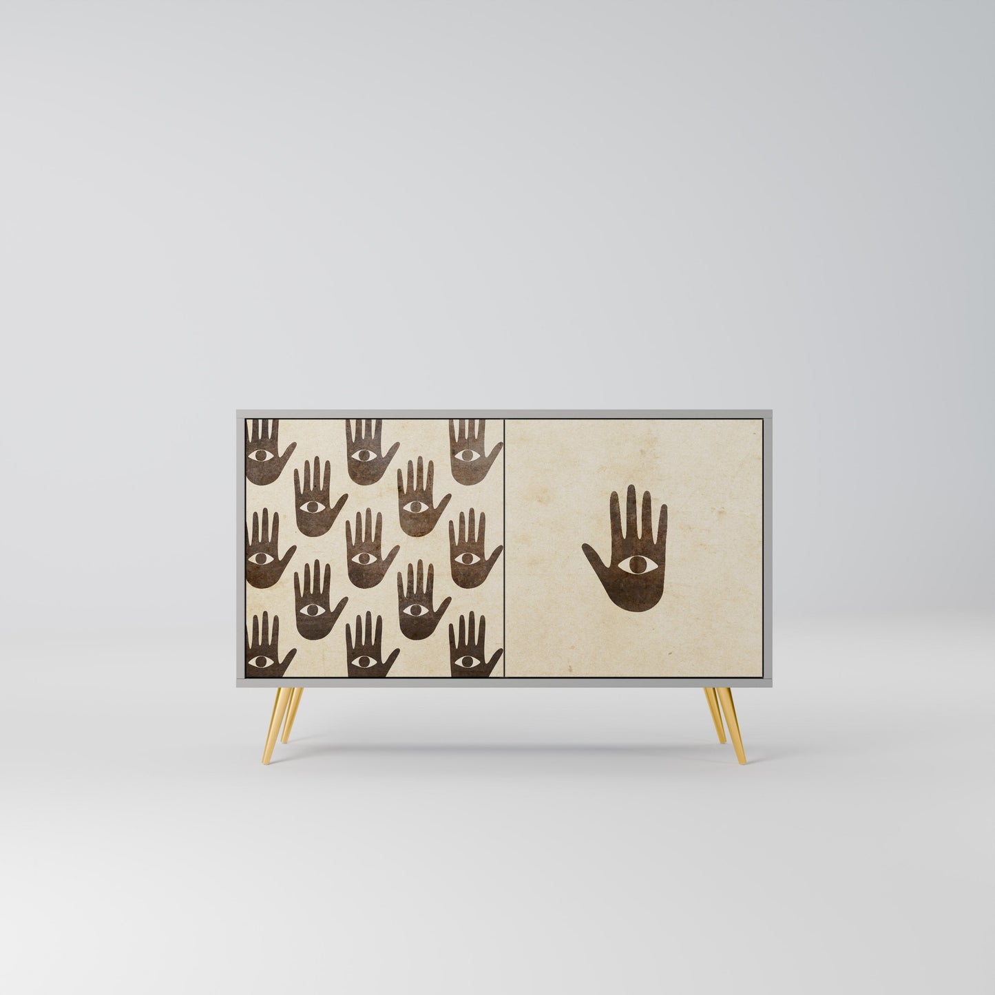 VEDI ALTRO Credenza a 2 ante in finitura grigia