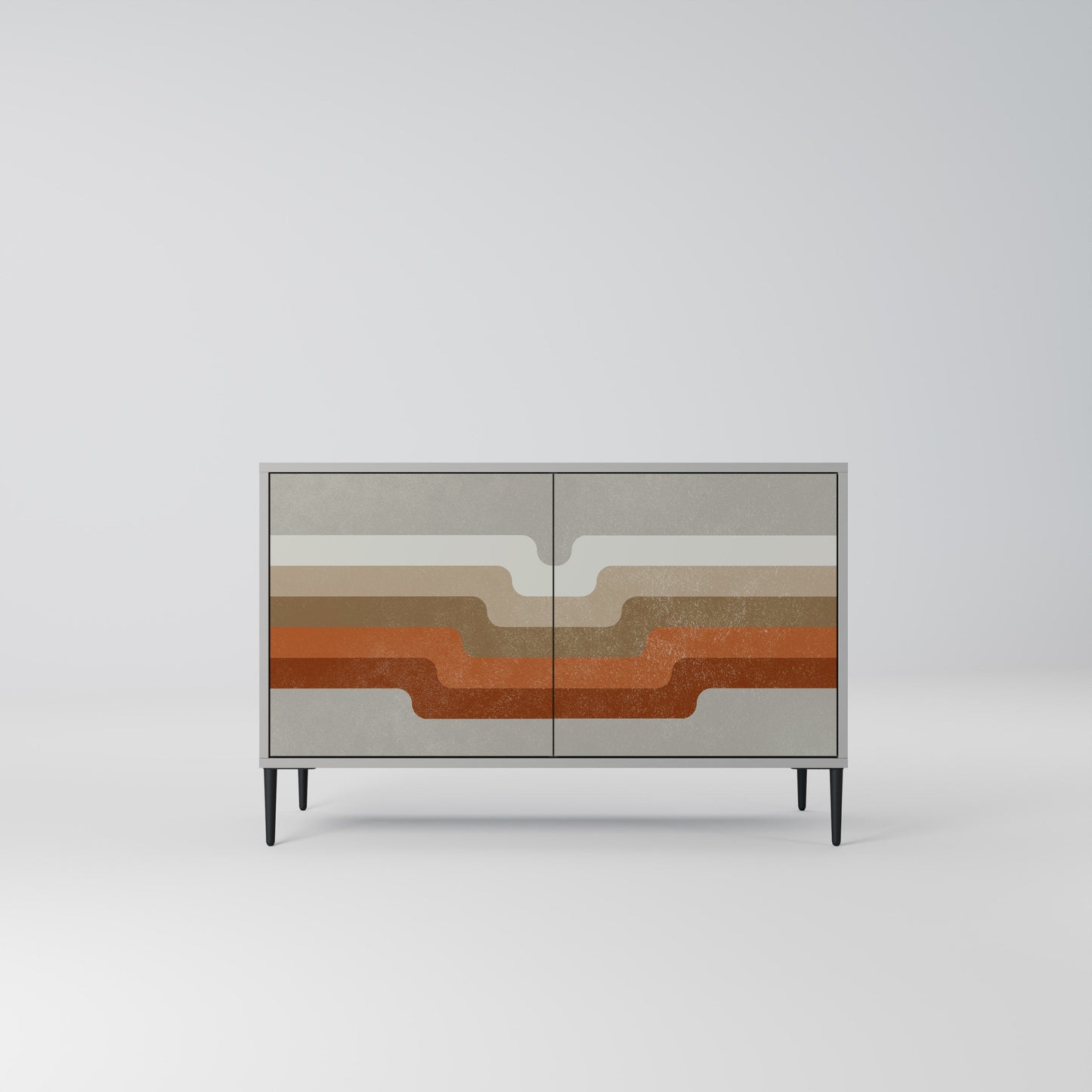 PECULIAR TRAIL 2-Door Sideboard in Grey Finish