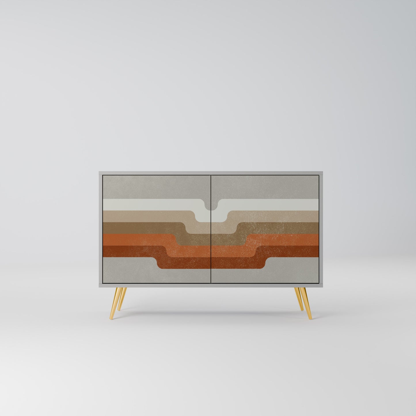 PECULIAR TRAIL 2-Door Sideboard in Grey Finish