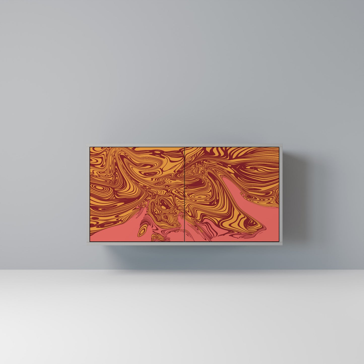 FLOATING THOUGHTS 2-Door Sideboard in Grey Finish