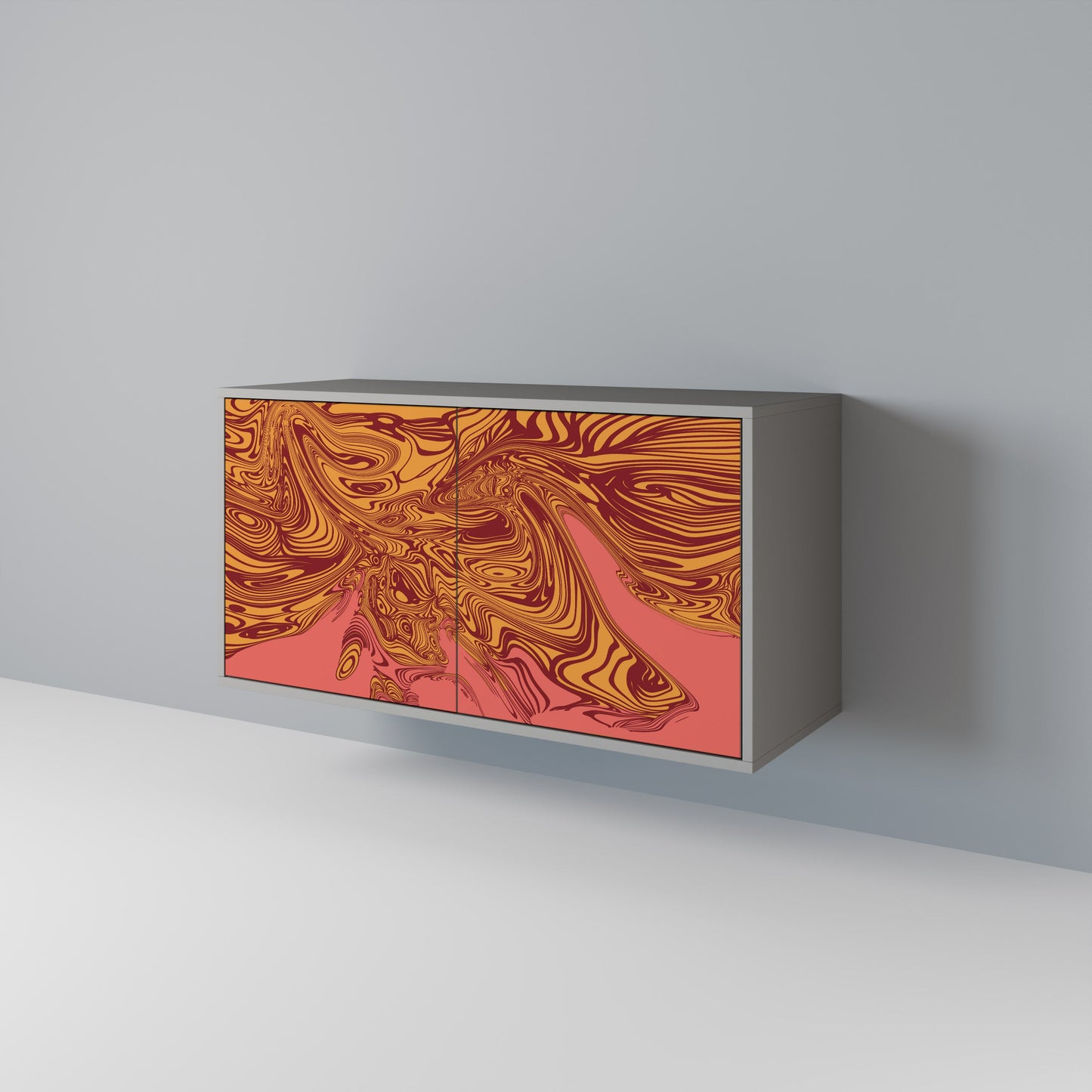 FLOATING THOUGHTS 2-Door Sideboard in Grey Finish