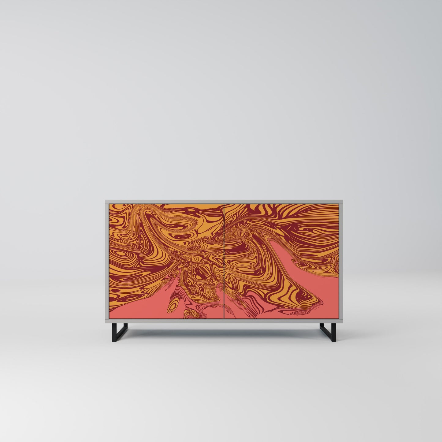 FLOATING THOUGHTS 2-Door Sideboard in Grey Finish