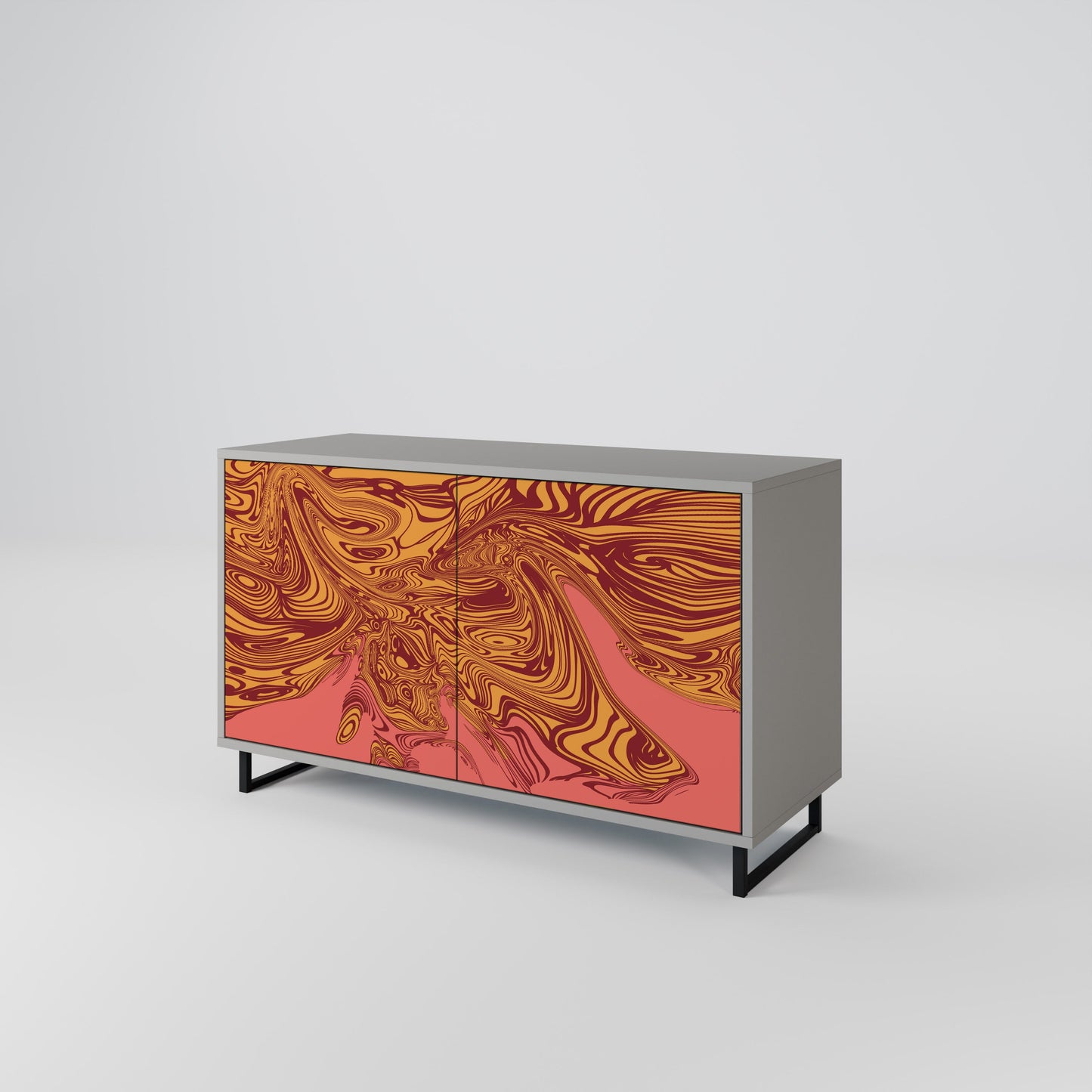 FLOATING THOUGHTS 2-Door Sideboard in Grey Finish