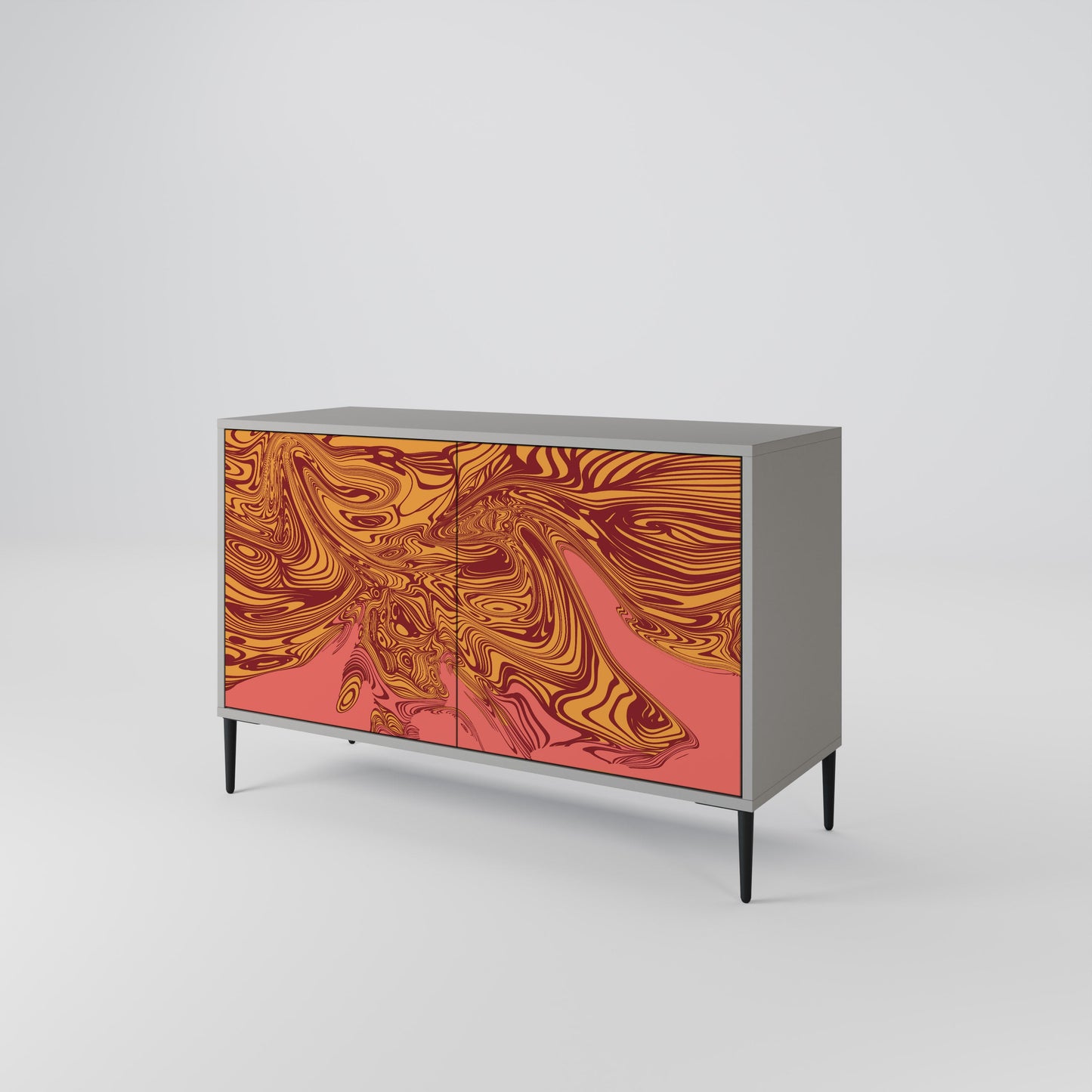 FLOATING THOUGHTS 2-Door Sideboard in Grey Finish