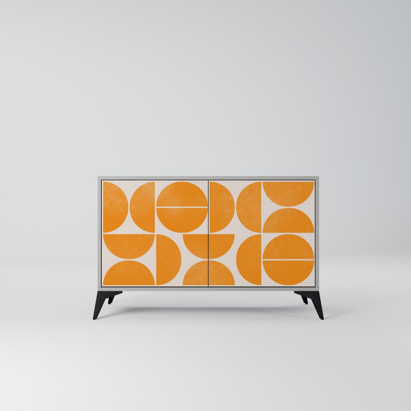 Credenza a 2 ante RECURRING DREAMS in finitura grigia