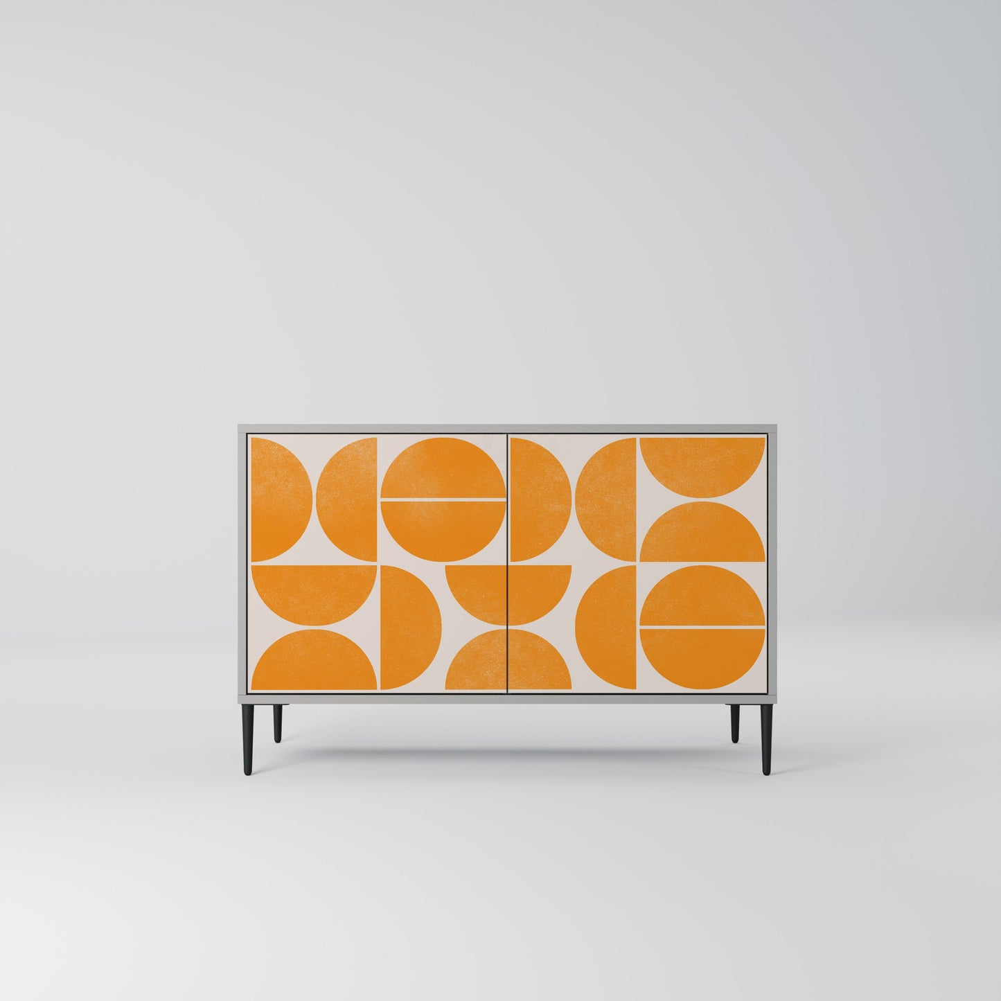 Credenza a 2 ante RECURRING DREAMS in finitura grigia