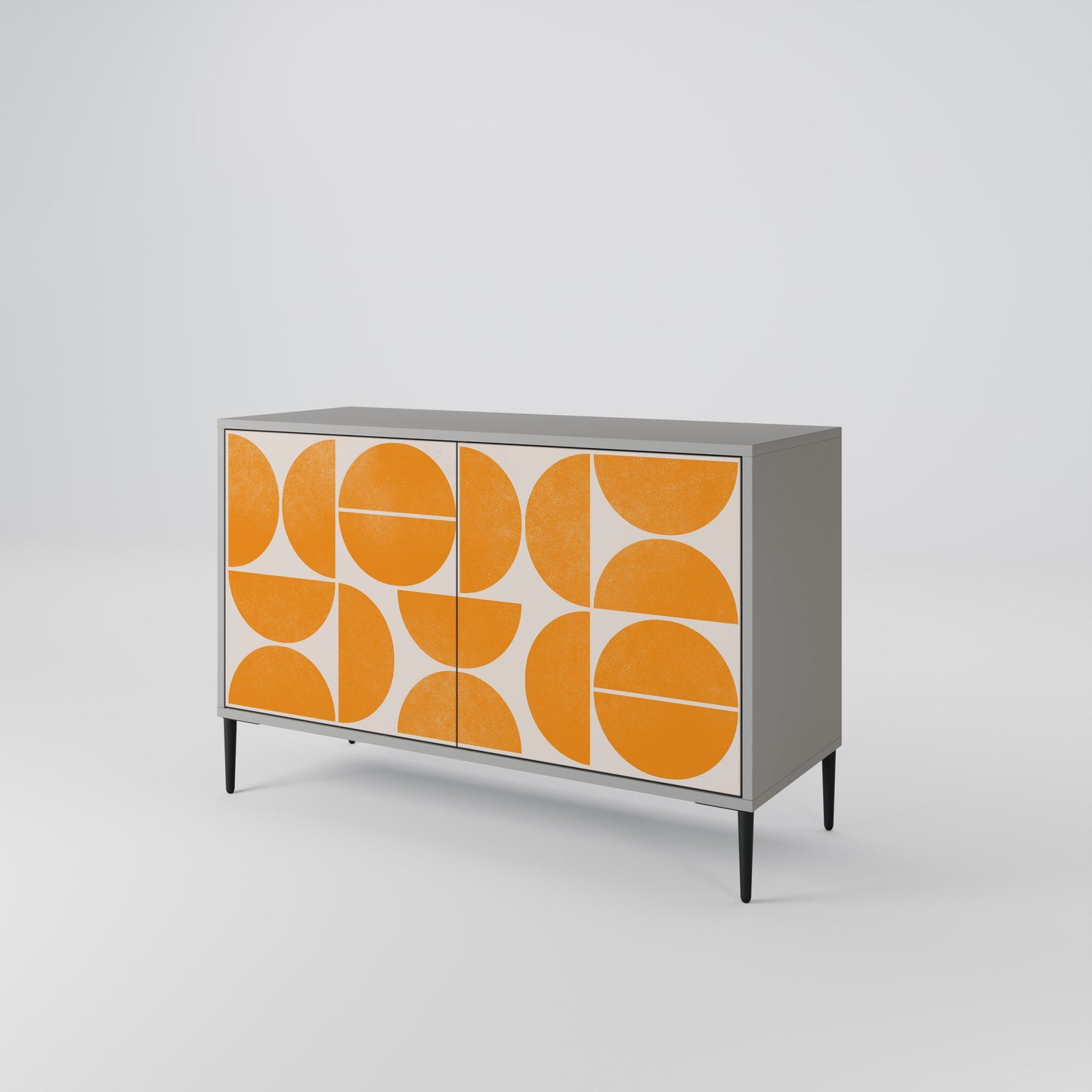 Credenza a 2 ante RECURRING DREAMS in finitura grigia